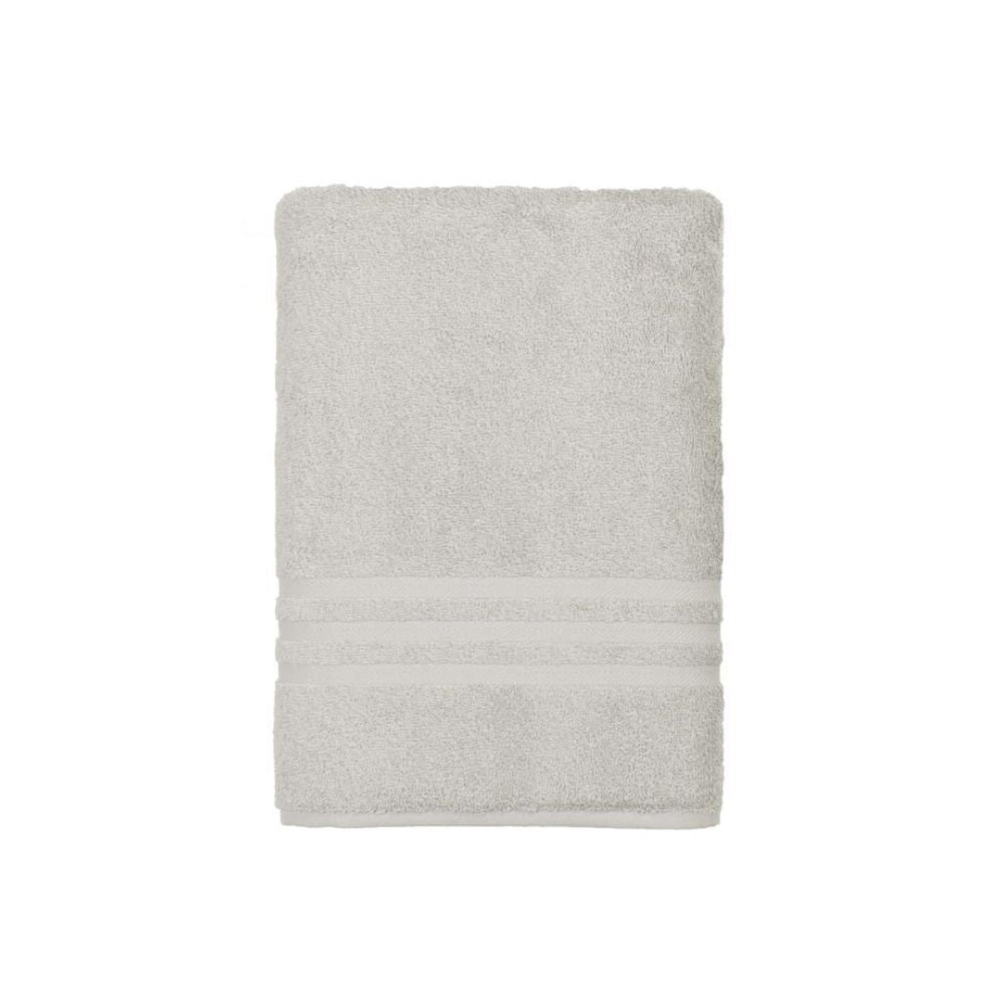 Linum Denzi Turkish Cotton Light Grey Bath Towel