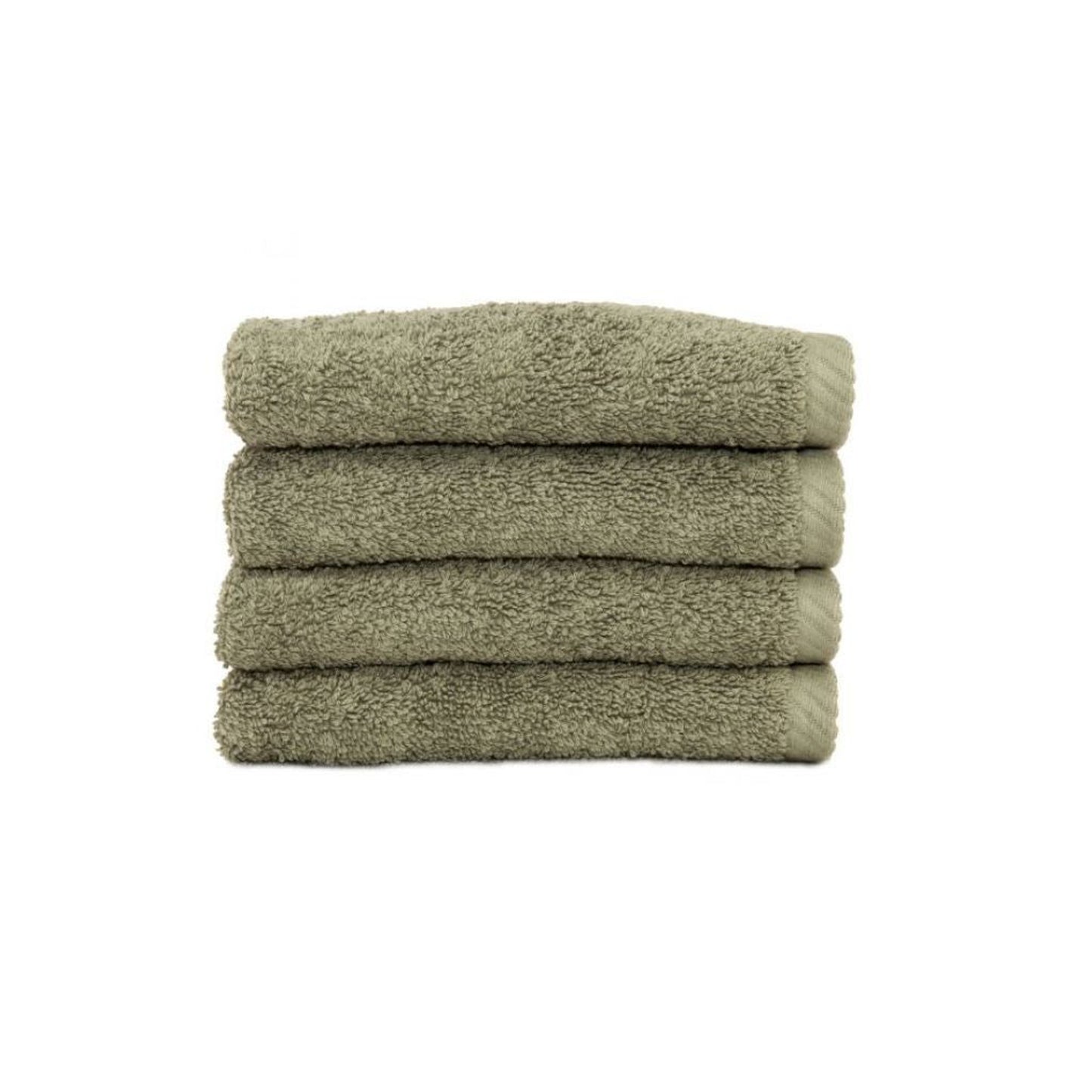 Linum Soft Twist Turkish Cotton Light Olive Wash Cloth