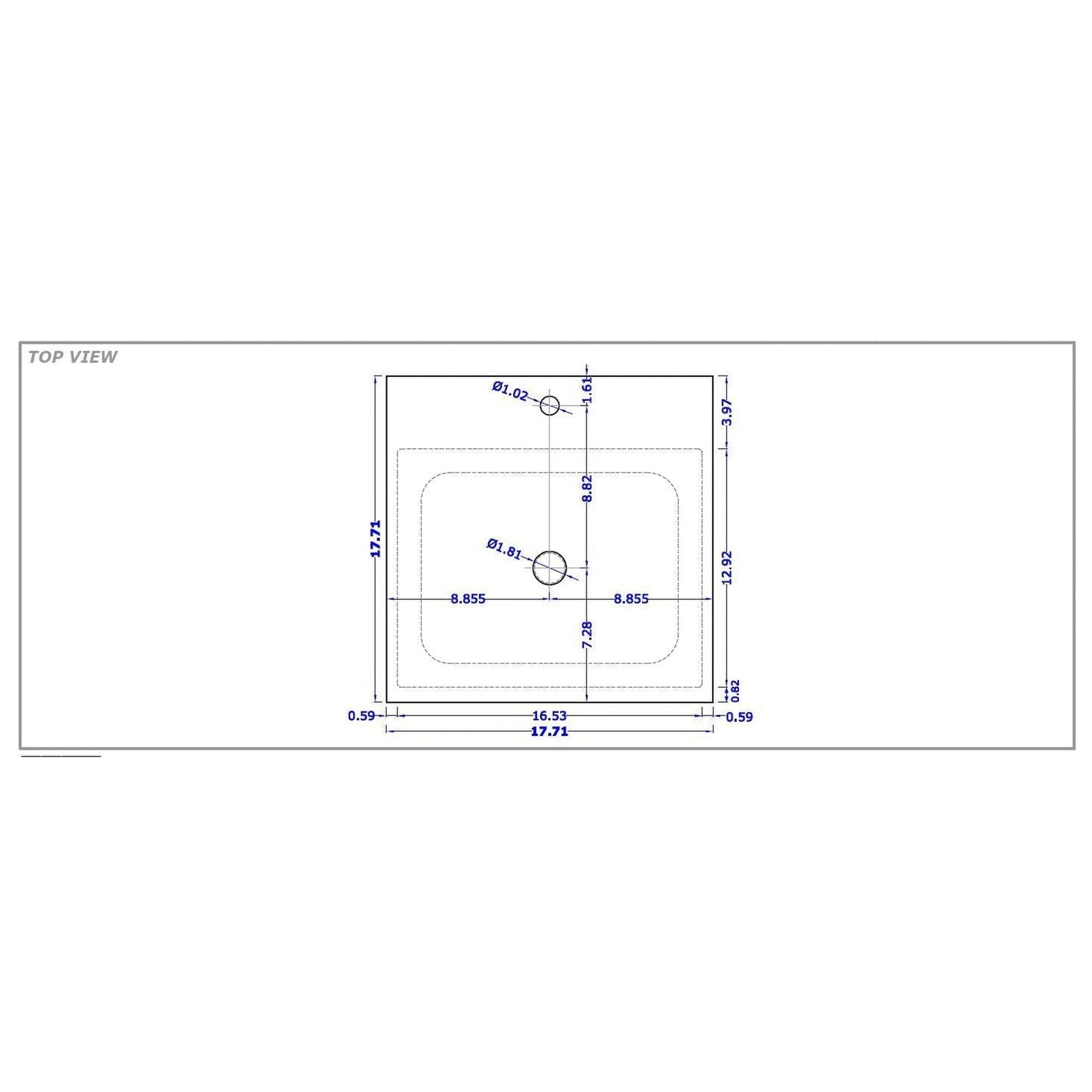 Manhattan Comfort Liberty 17.71" Rustic Brown Bathroom Vanity With Sink And Shelf