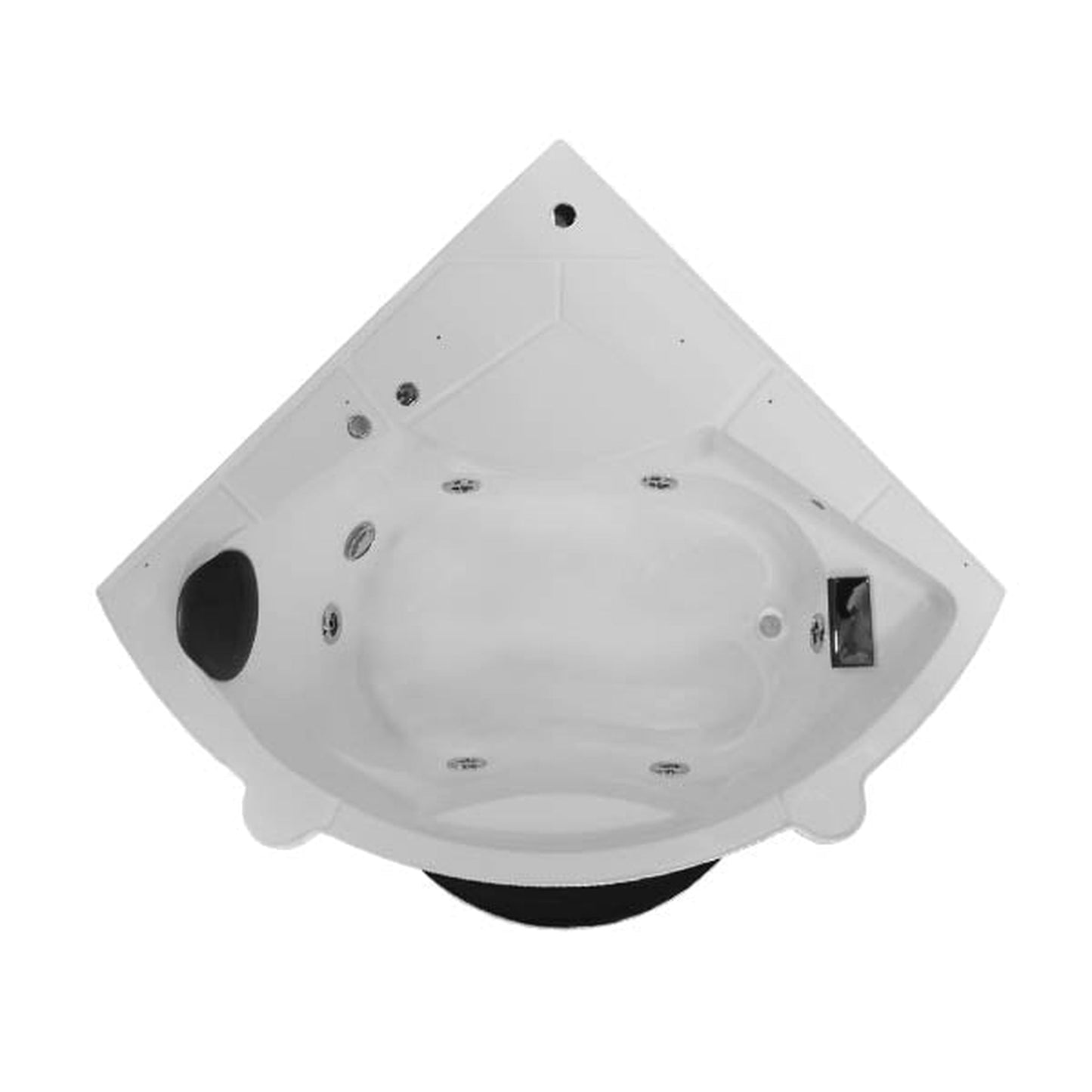 Mesa 55" x 55" x 87" Blue Tempered Glass Combination Steam Shower Jetted Tub With 3kW Steam Generator, 6 Acupuncture Jets and 6 Whirlpool Jets