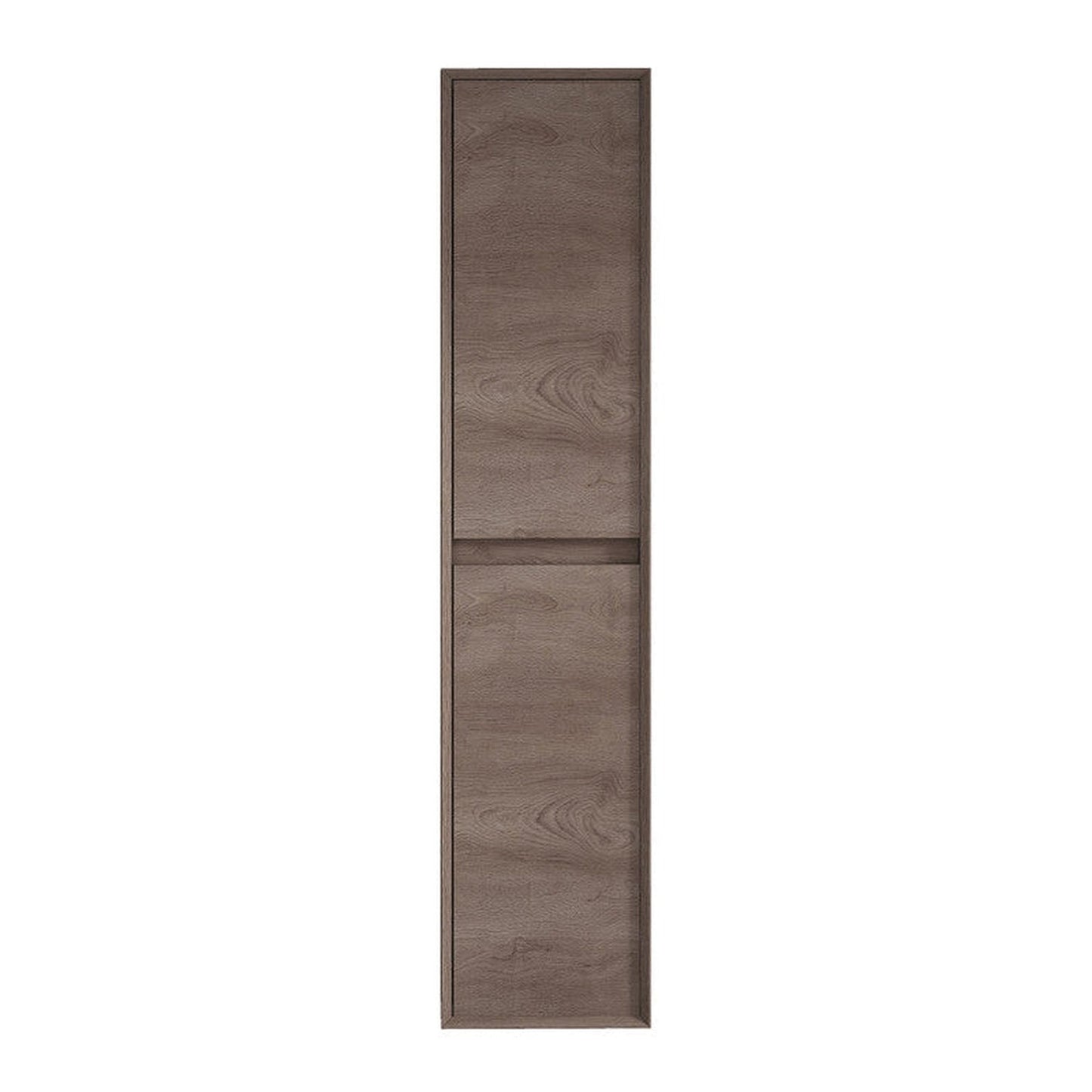 Moreno Bath Kingdee 16" Red Oak Wall-Mounted Linen Cabinet