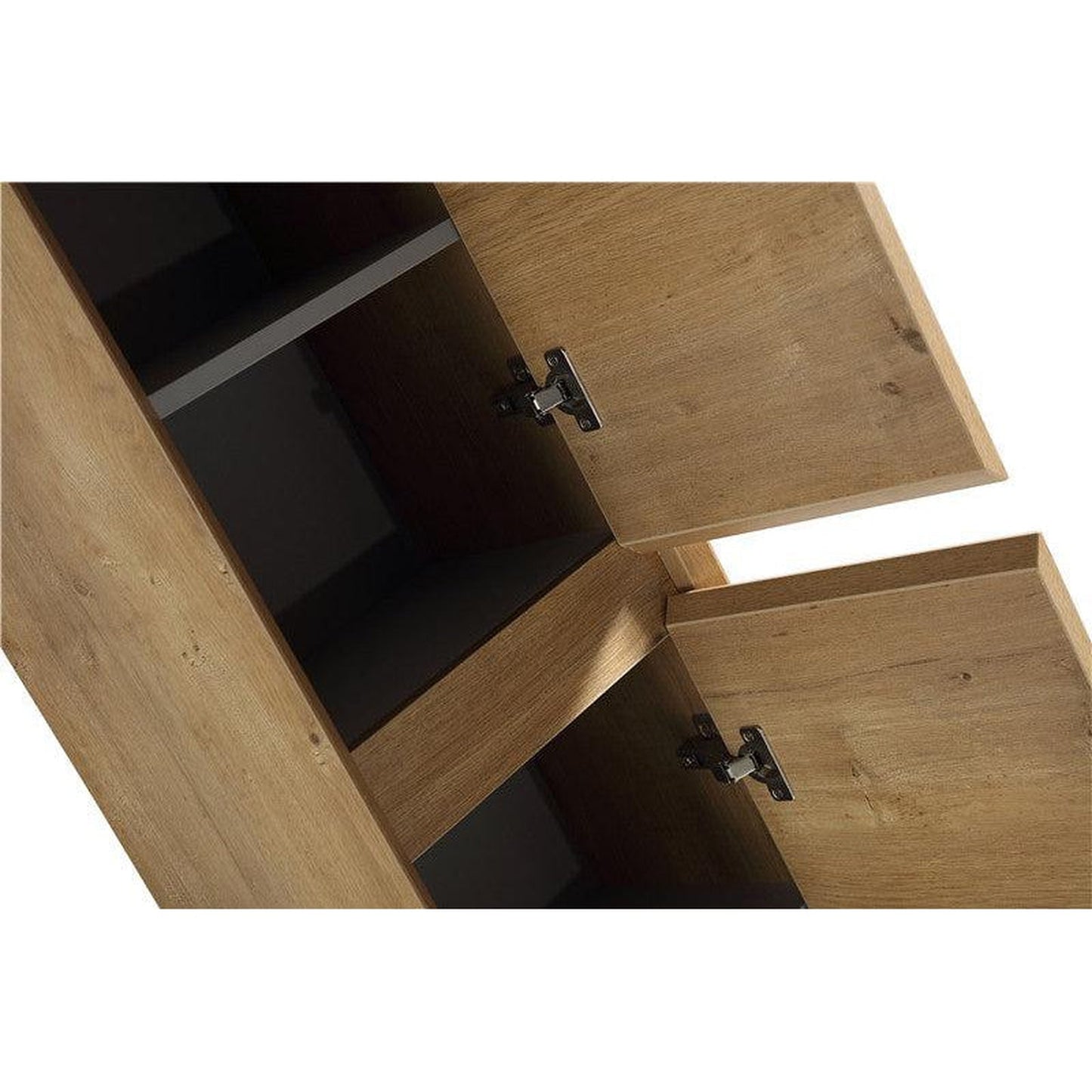 Moreno Bath Kingdee 16" White Oak Wall-Mounted Linen Cabinet