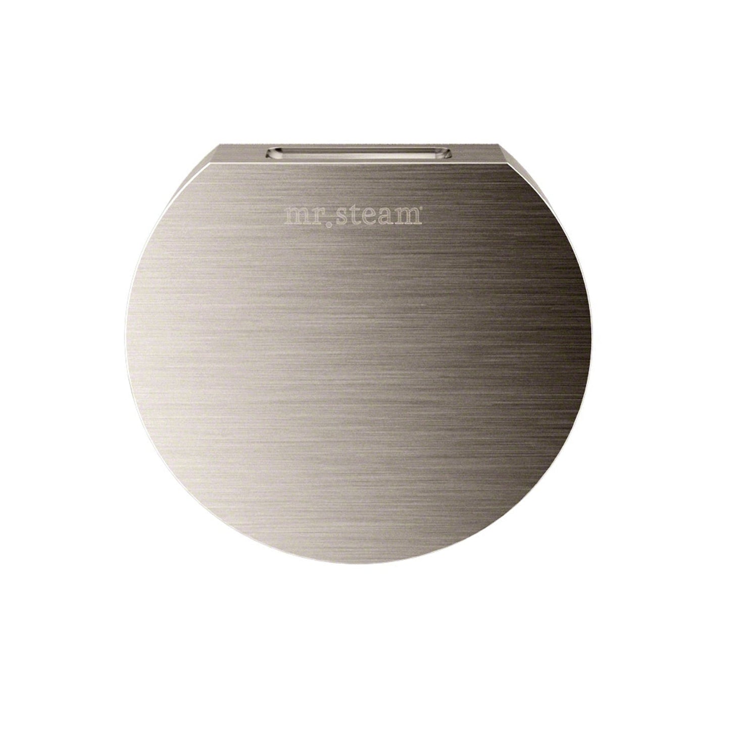 MrSteam Aroma Designer 3" x 3" x 1" Brushed Nickel Round SteamHead For All eSeries Generators iTempo & iTempoPlus Control