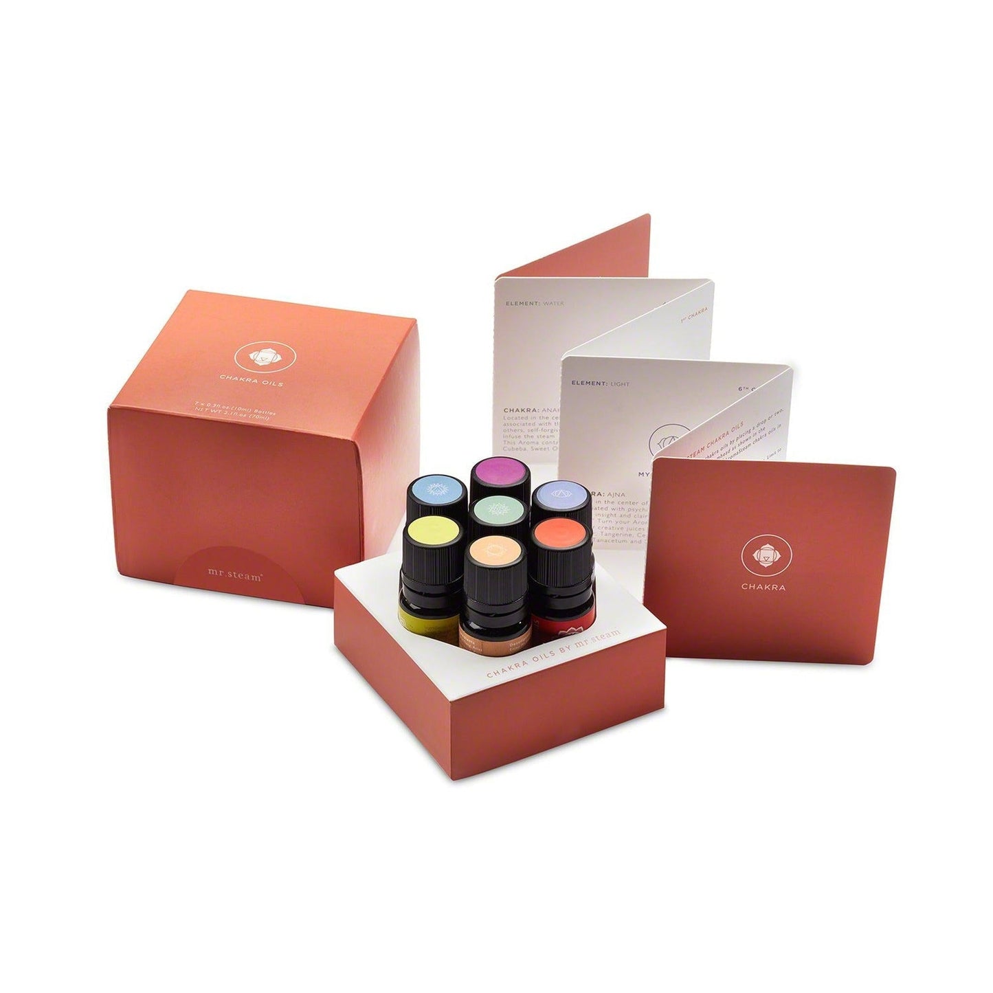 MrSteam Chakra 7 x 10 ml Bottle Oil Pack