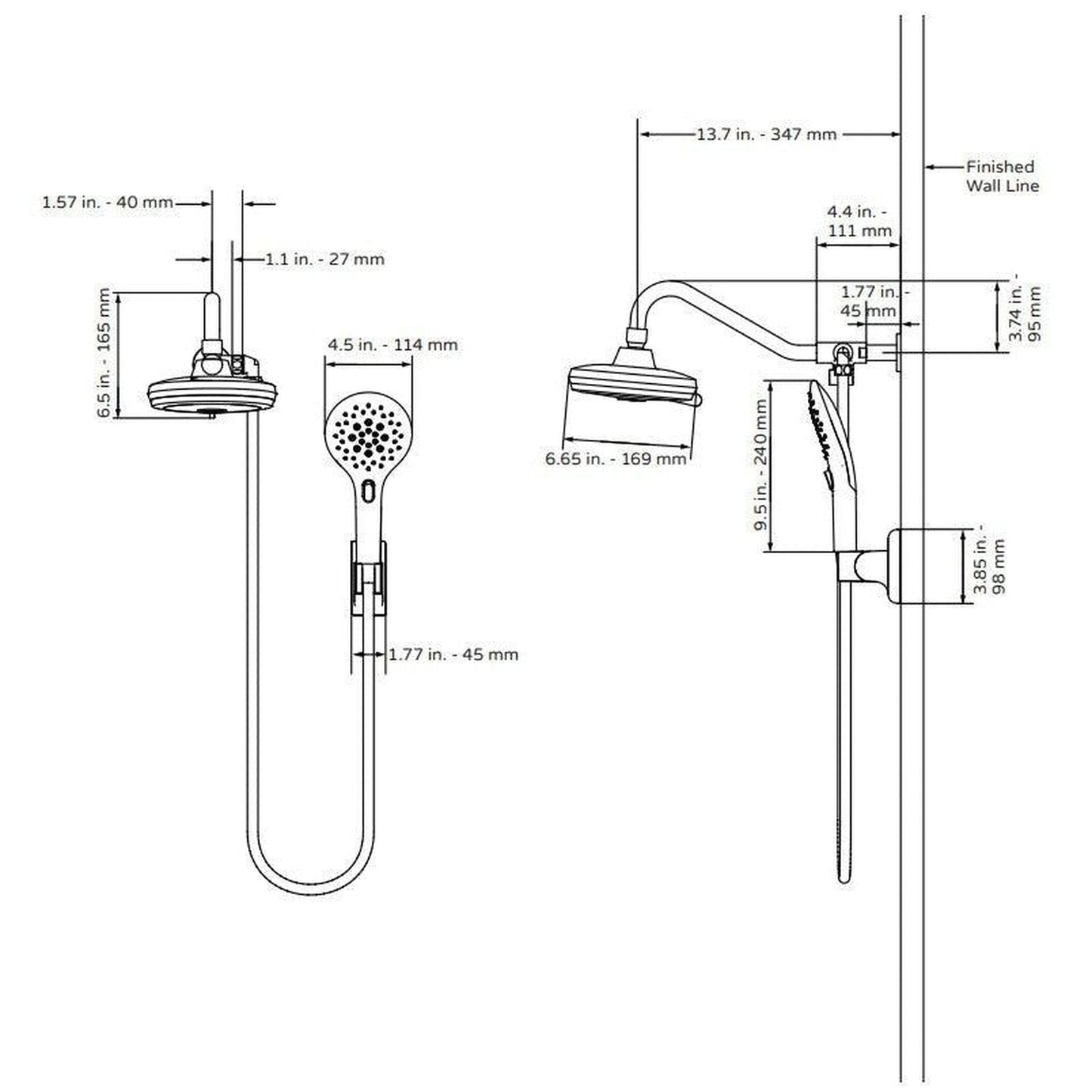 PULSE ShowerSpas Oasis Multi Function Shower System 1.8 GPM in Chrome Finish With Hand Shower