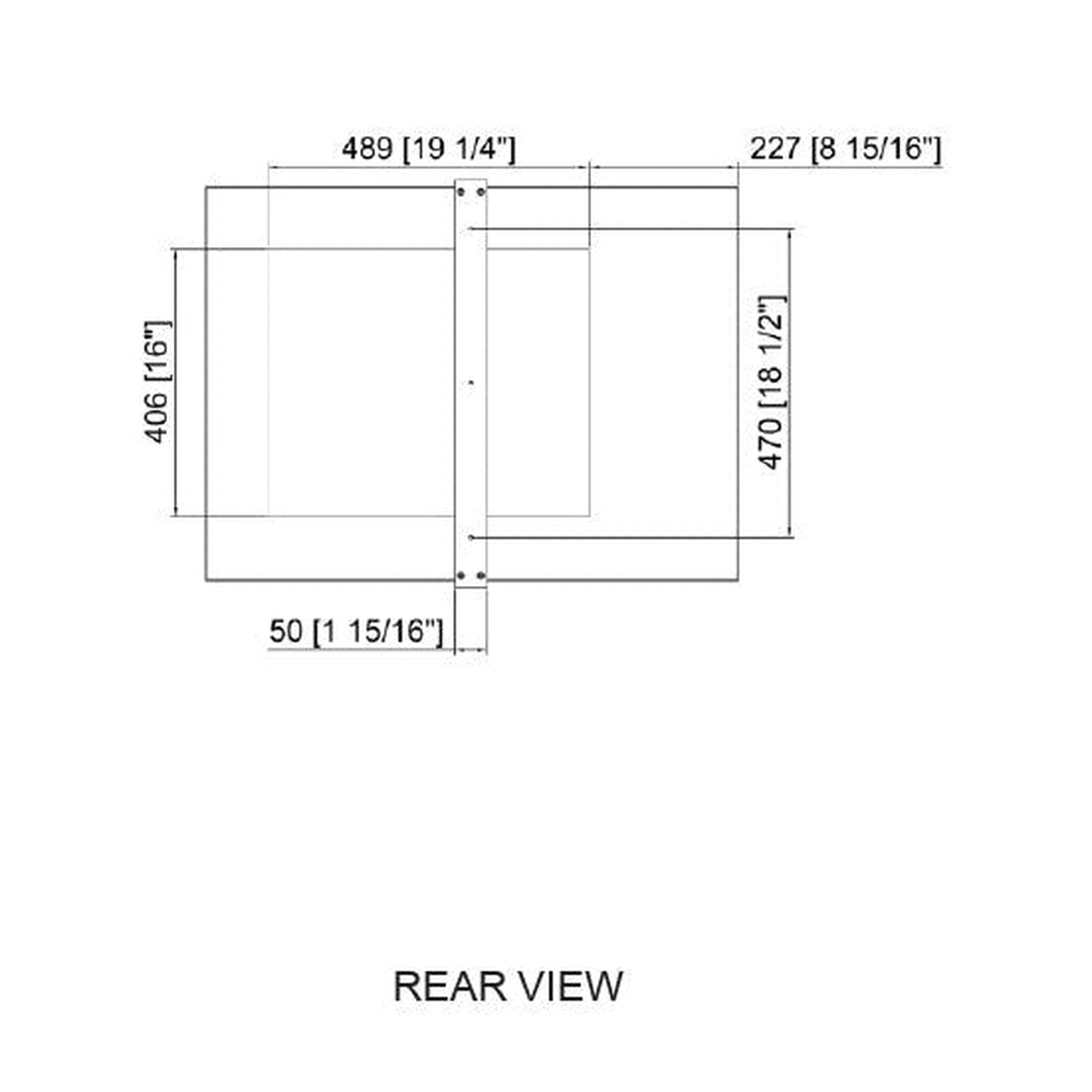 Paris Mirror Flex 24" x 32" Front-Lit Illuminated Super Bright Dimmable Wall-Mounted 6000K LED Mirror With Black Adjustable Tilted Frame