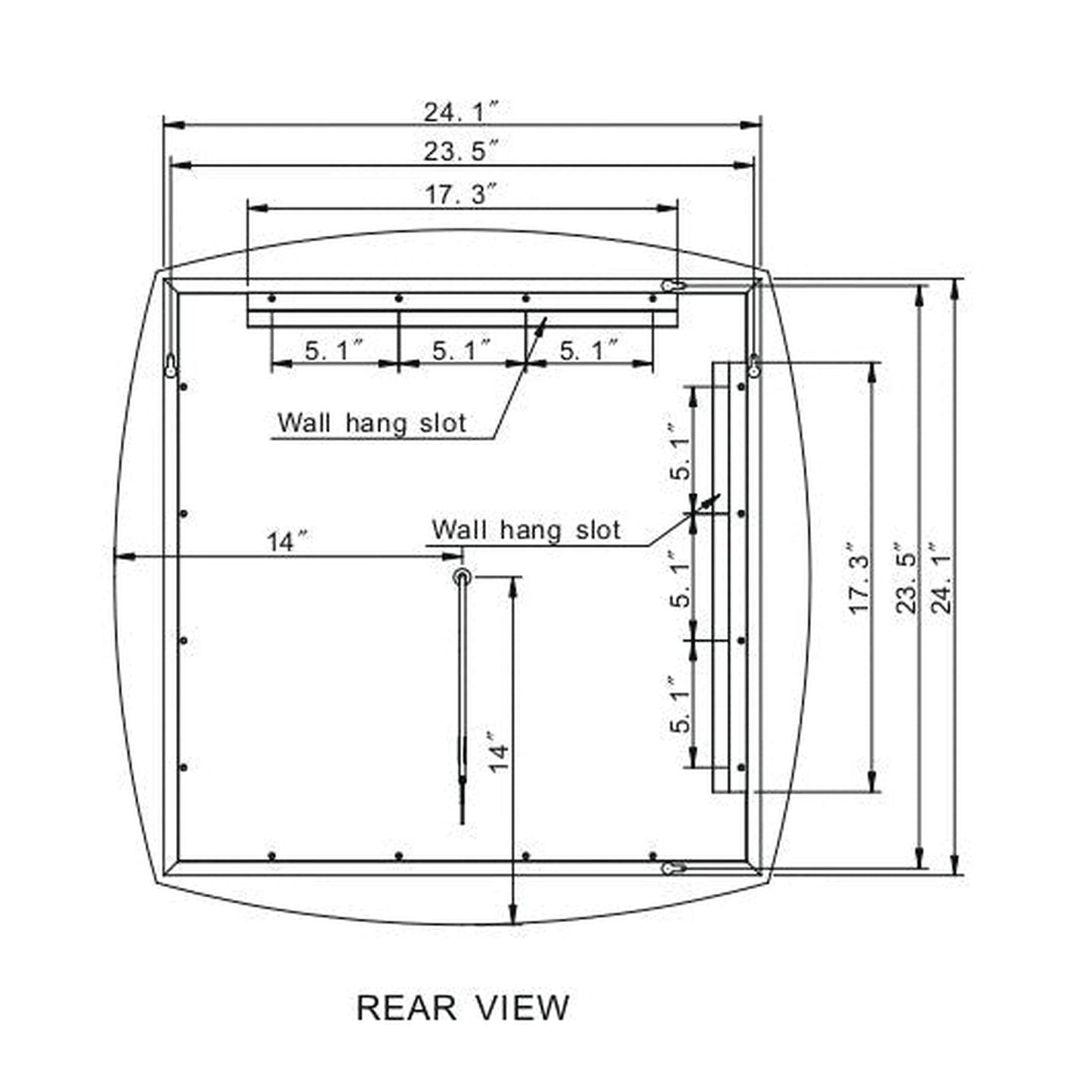 Paris Mirror Halo 28" x 28" Front-lit Illuminated Super Bright Dimmable Wall-Mounted 6000K LED Mirror With Angel Halo Design