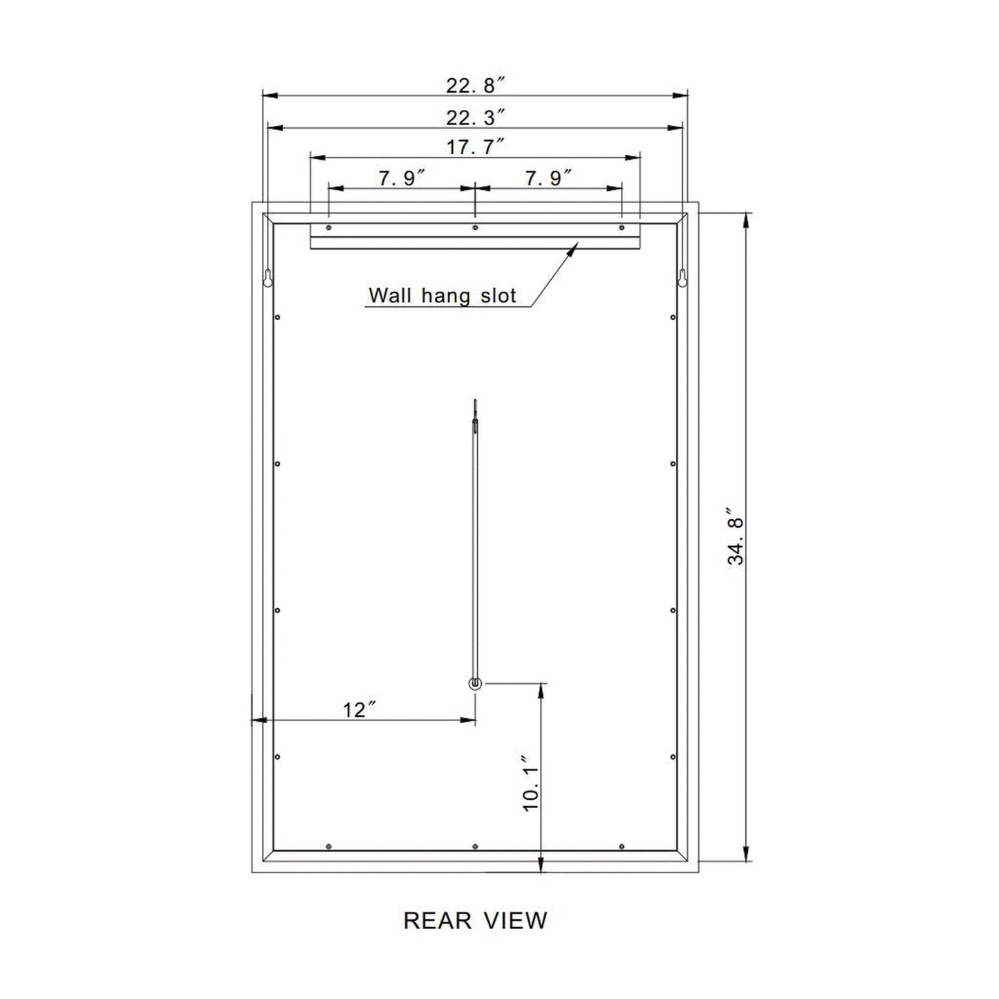 Paris Mirror Hollywood 24" x 36" Front-Lit Lighted Super Bright Dimmable Wall-Mounted 3000K LED Mirror