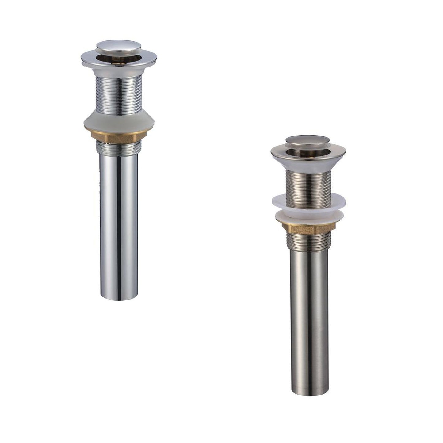Pelican International PL-44 Overflow Pop Up Drain In Chrome Finish