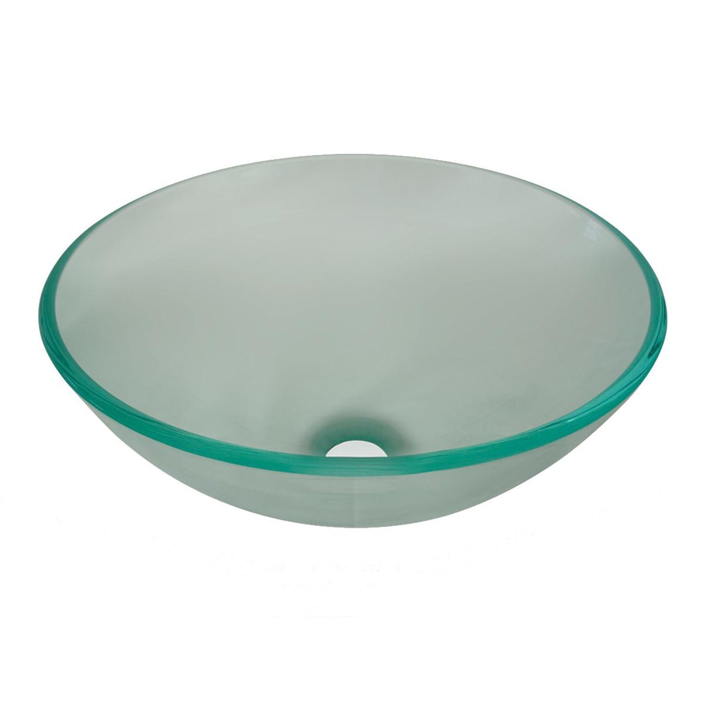 Pelican Int'l Vaso Series PL-618 Crystal Glass Vessel Bathroom Sink 16 1/2" x 16 1/2"