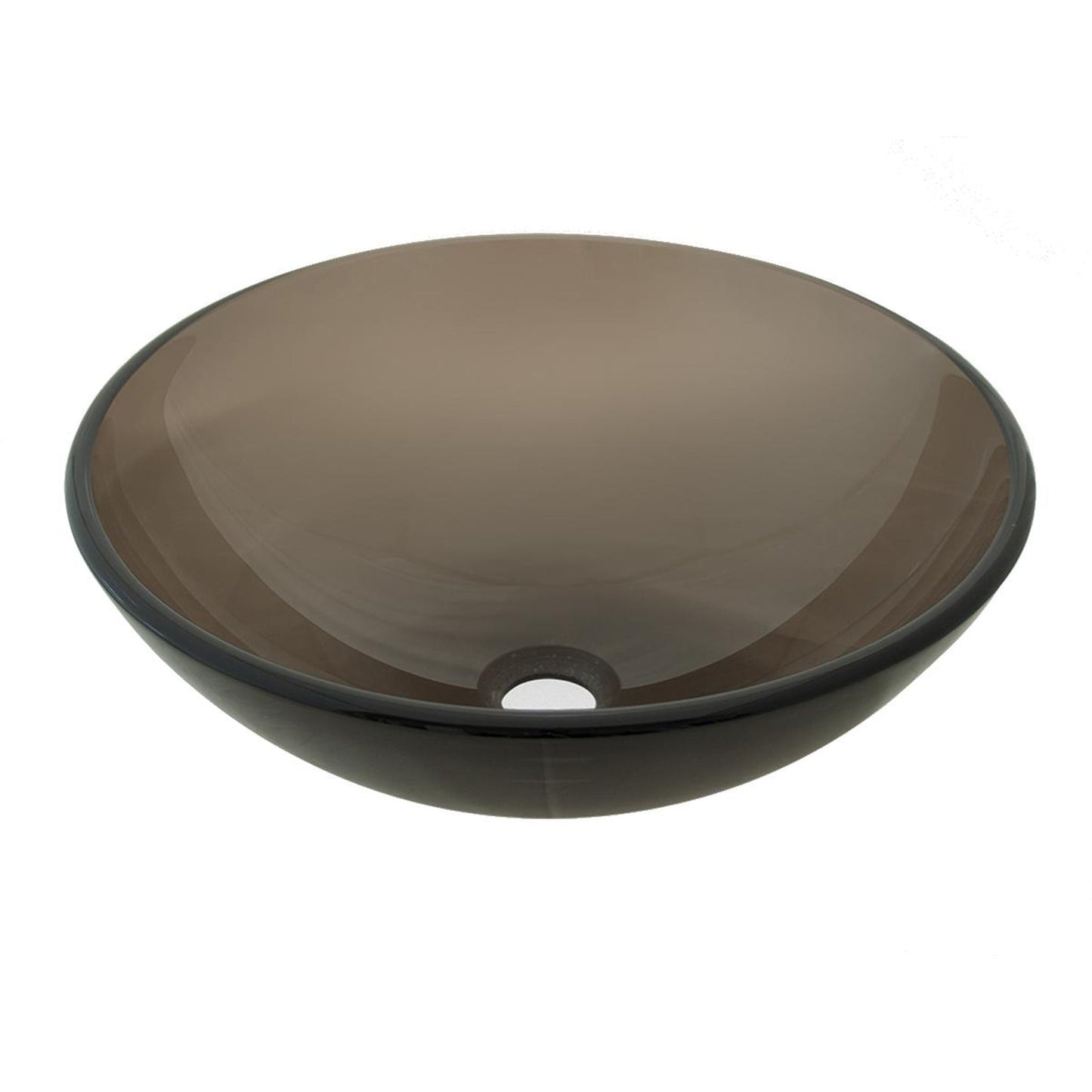 Pelican Int'l Vaso Series PL-645 Amber Glass Vessel Bathroom Sink 16 1/2" x 16 1/2"