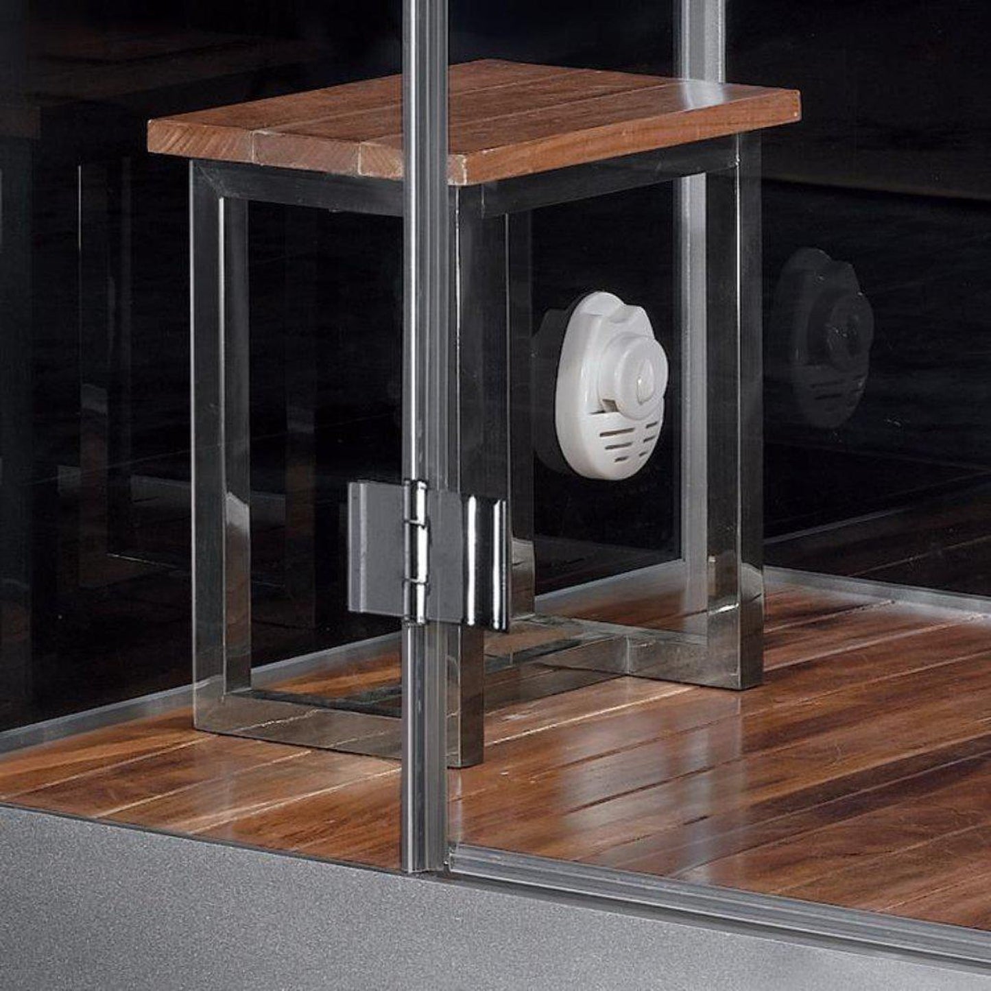 Platinum 47" x 35" x 89" Two-Person Black Framed Rectangle Walk-In Steam Shower With Left Handed Control Panel Configuration Hinged Door 6 Massage Jets & LED Chromatherapy Lighting