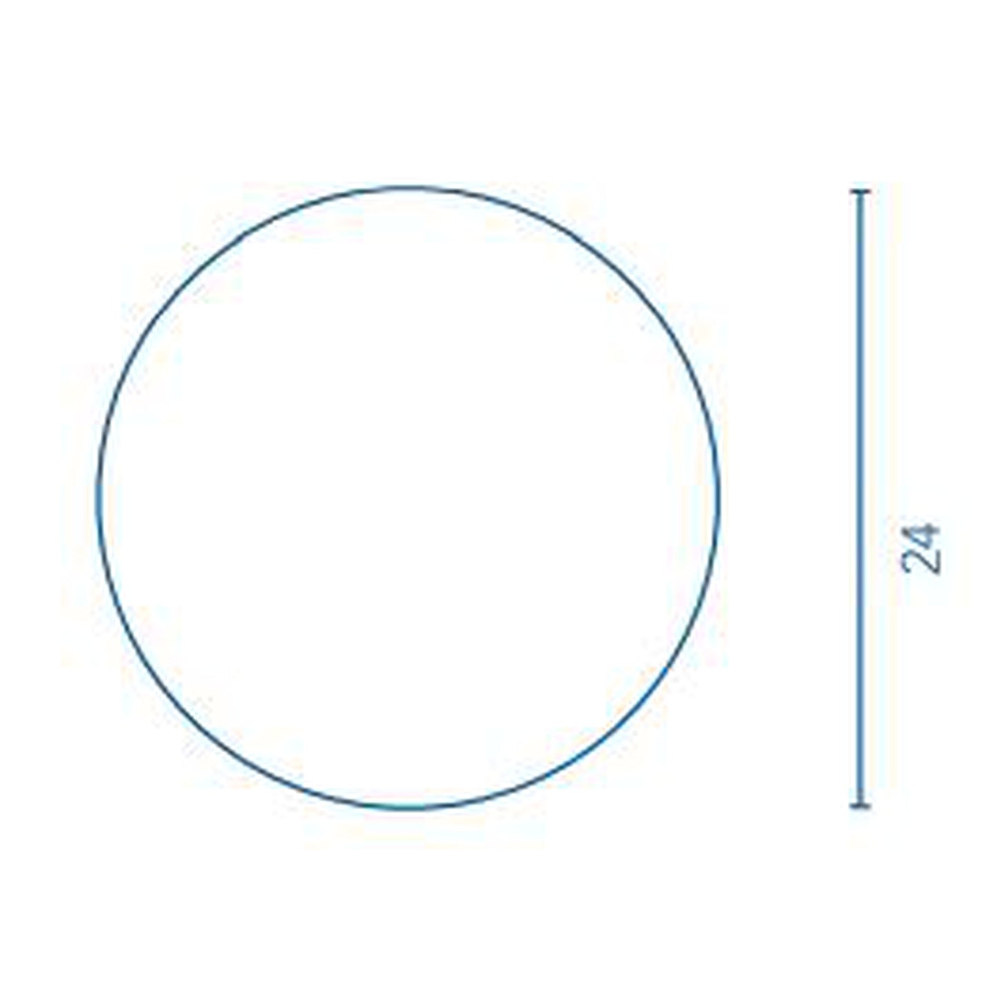 Royo Aura 24" Modern Round LED Mirror