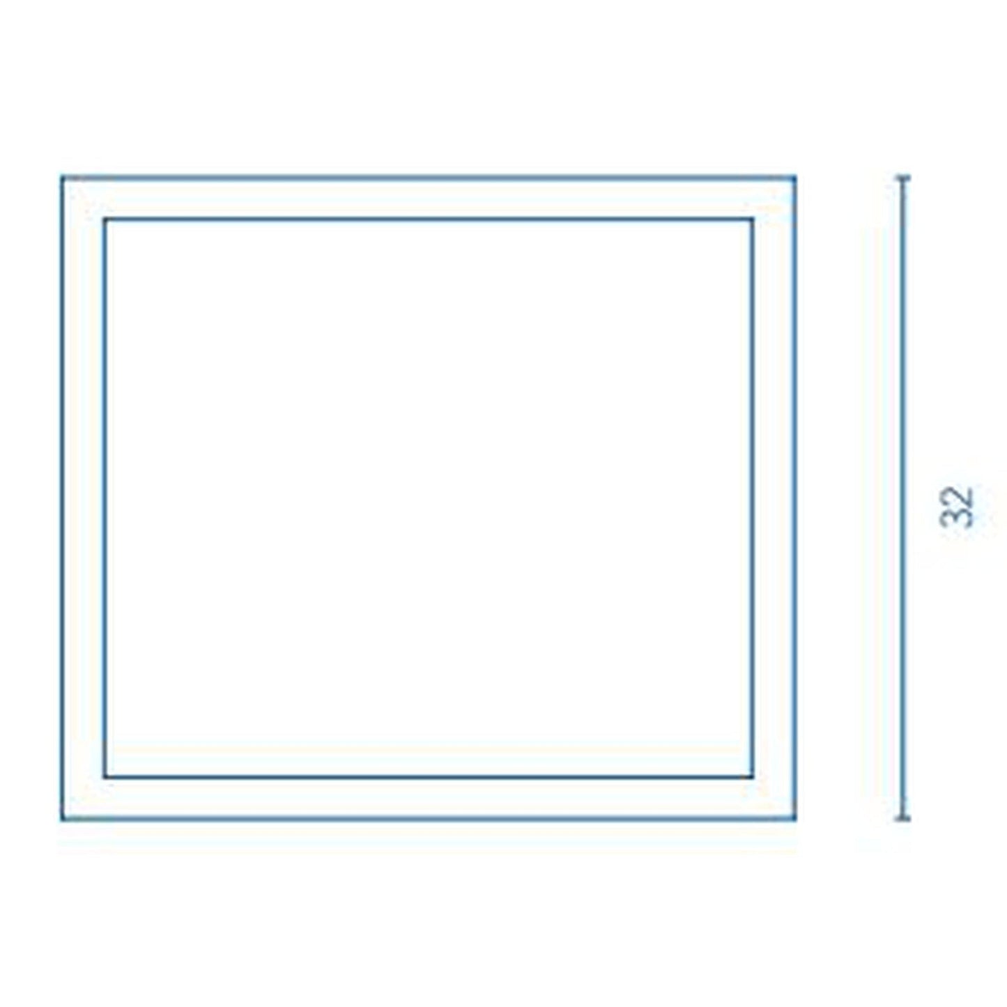 Royo Emma 40" x 32" Modern Rectangle LED Mirror