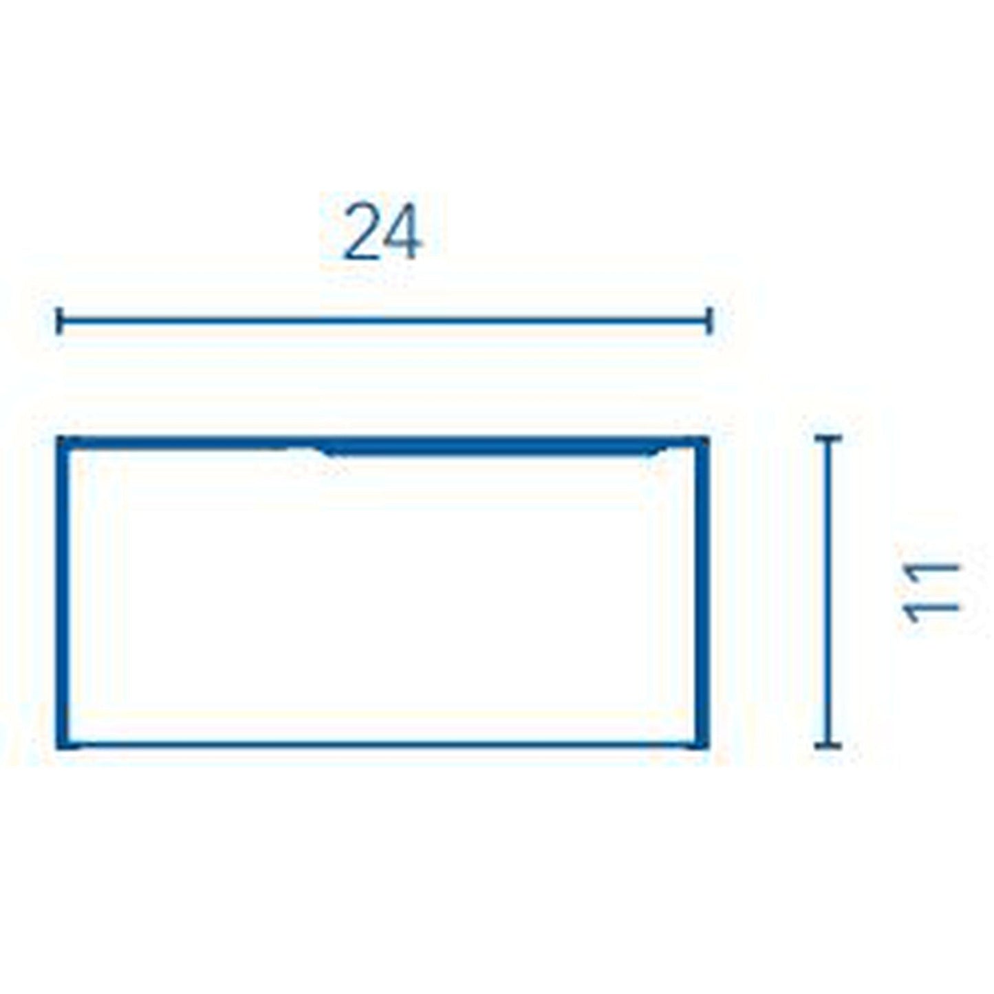 Royo Mio 24" x 18" White Oak Modern Wall-mounted Vanity With 1 Drawer and Sand Handle