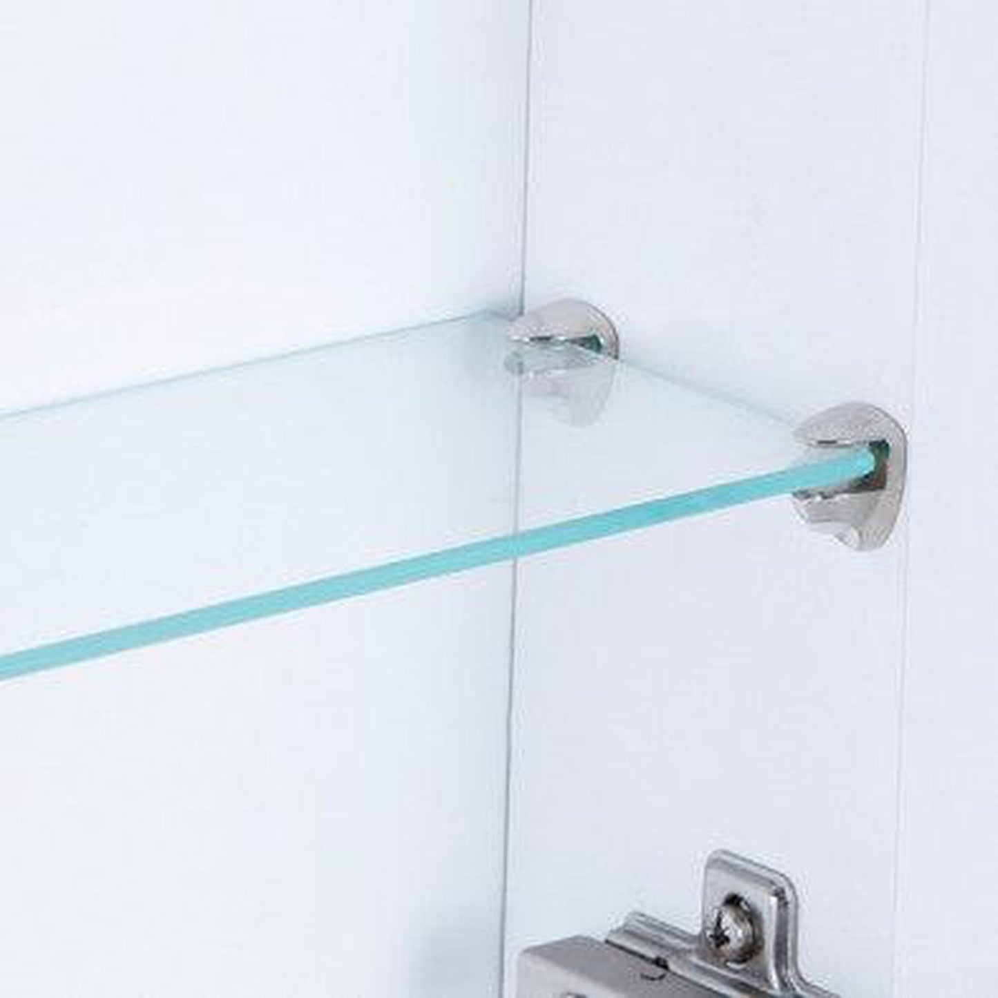 Royo Nika 24" x 24" Modern White Rectangle Mirror Cabinet