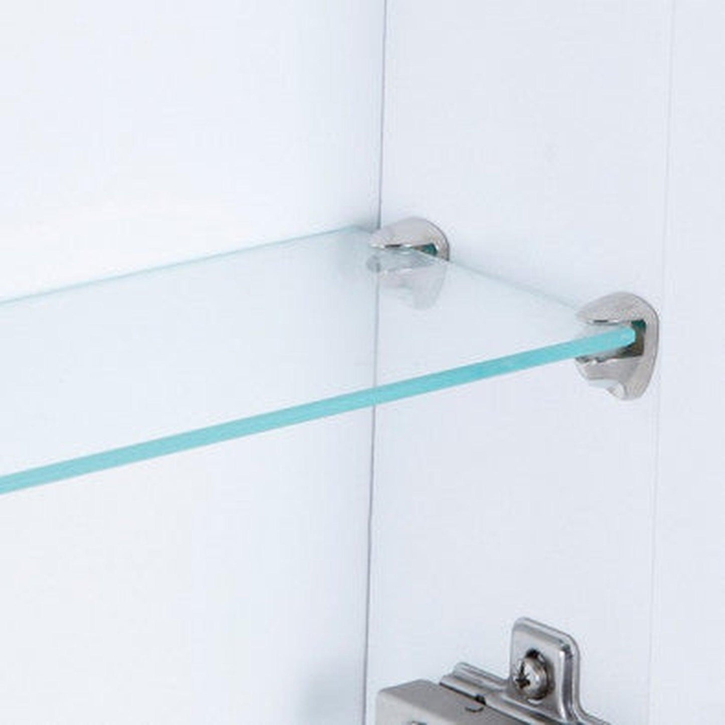 Royo Nika 40" x 24" Modern White Rectangle Mirror Cabinet