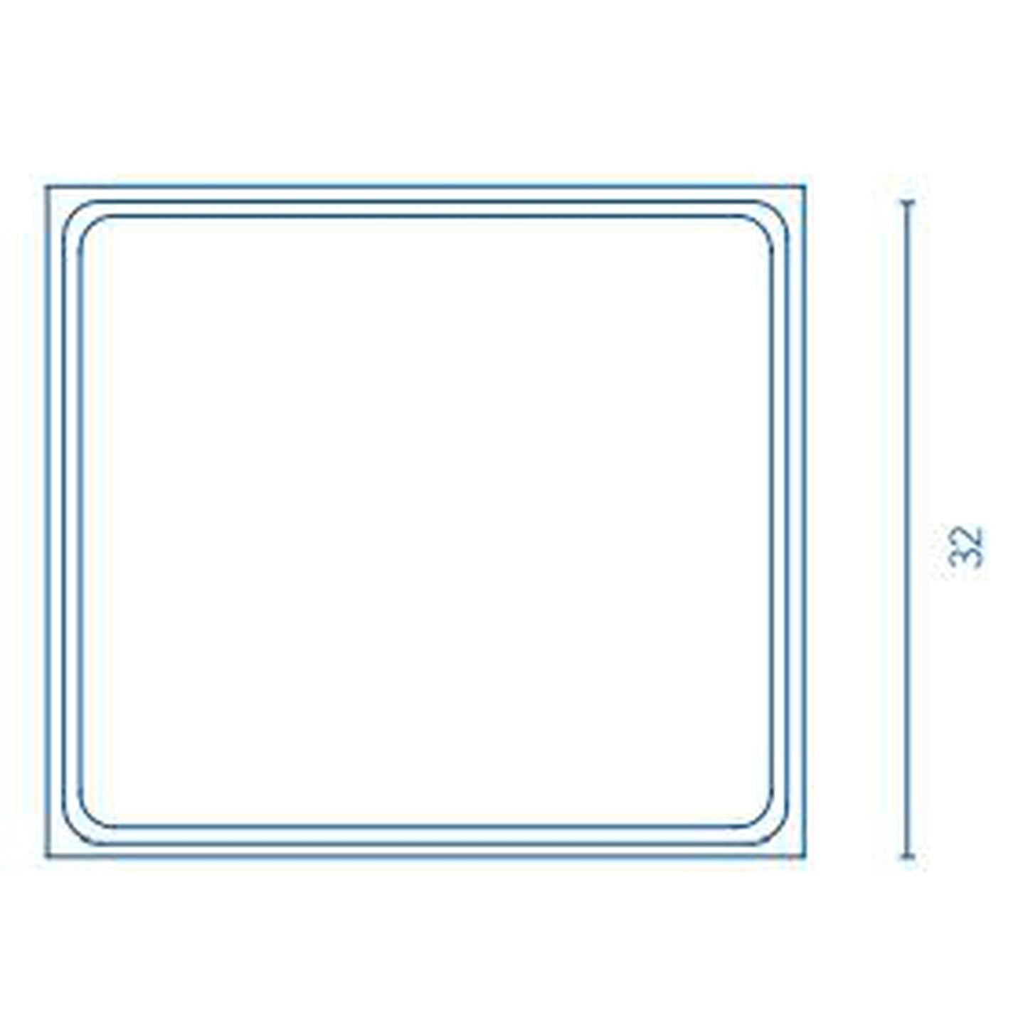 Royo Noa Black 48" x 32" Modern Rectangle LED Mirror