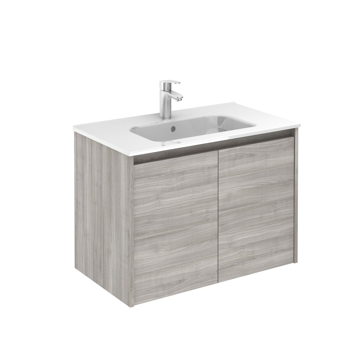 Royo Sansa 32" x 18" Sandy Gray Modern Wall-mounted Vanity With 2 Doors