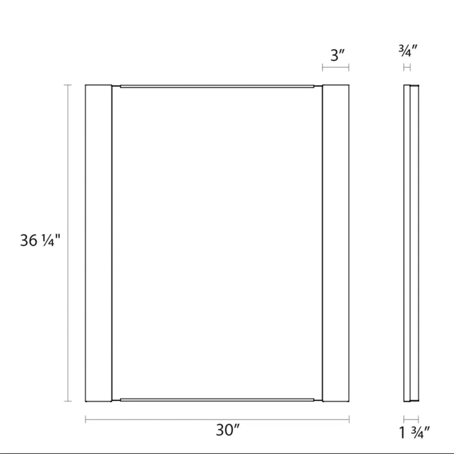 SONNEMAN 36" Wide Vanity LED Mirror Kit