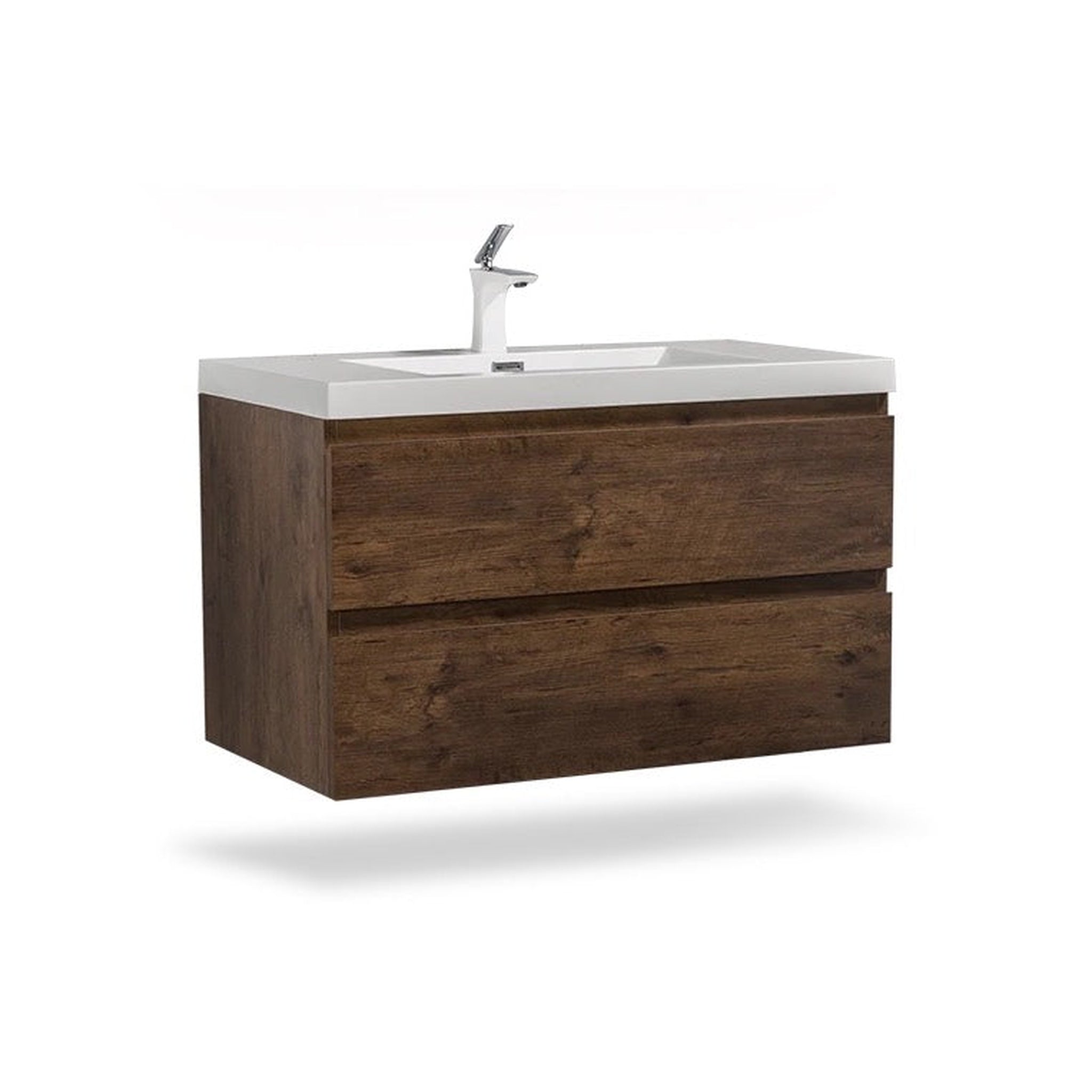 Modern Bath Waterproof Wooden Wall Mounted Bathroom Vanity - China Vanity  Cabinet, Bathroom Cabinet