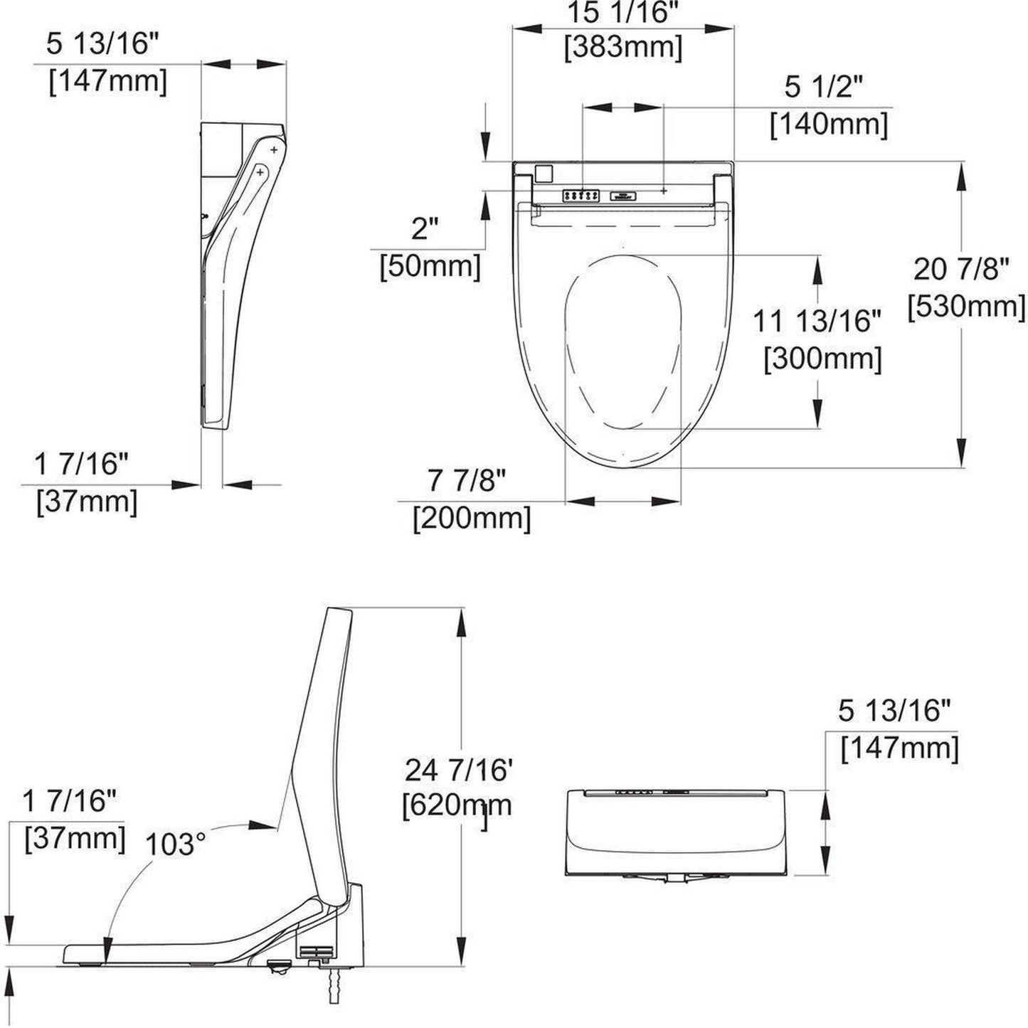 TOTO C5 Washlet Sedona Beige Electronic Elongated Toilet Bidet Seat