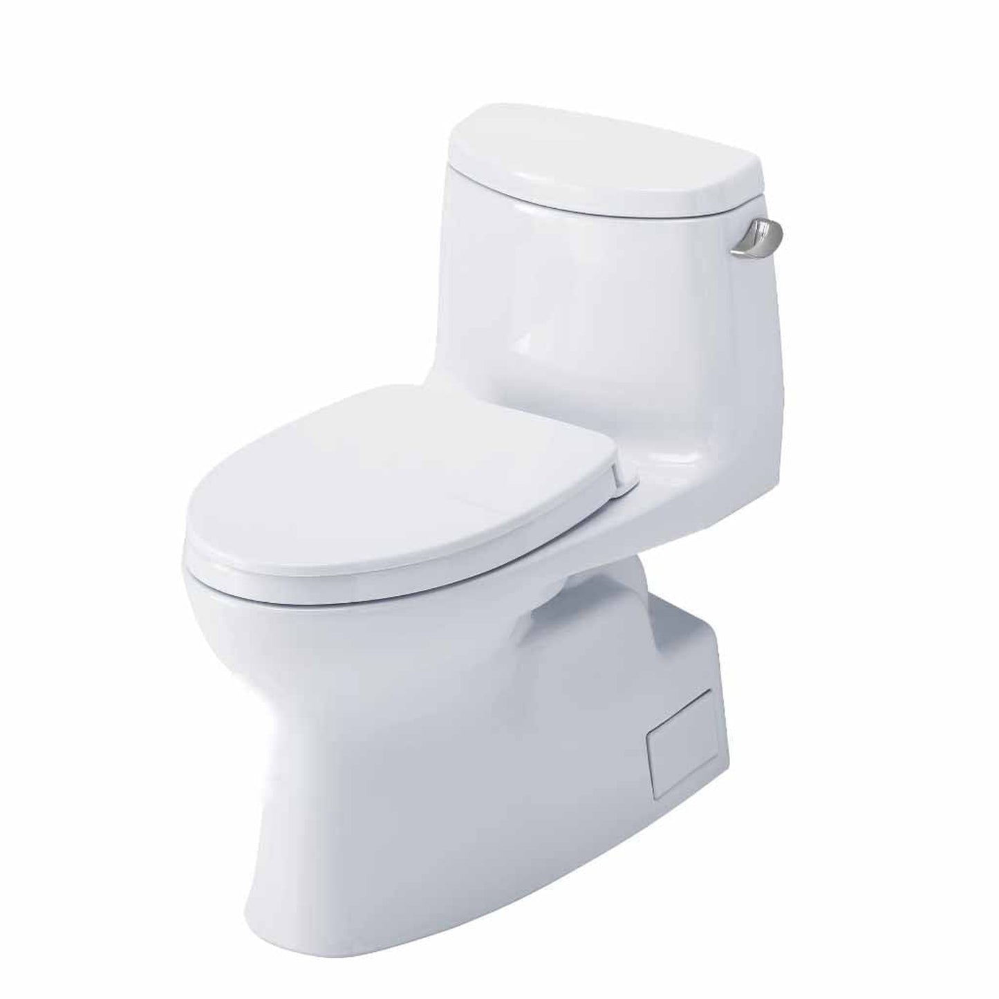 TOTO Carlyle II Cotton White One-Piece 1.28 GPF Elongated Toilet With WASHLET+ Connection - SoftClose Seat Included (Right Hand Lever)