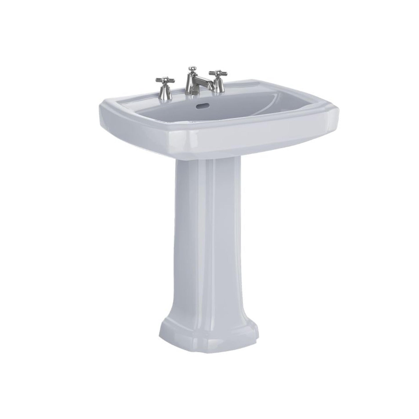 TOTO Guinevere 27-1/8” Lavatory and Ped Single Hole Cotton