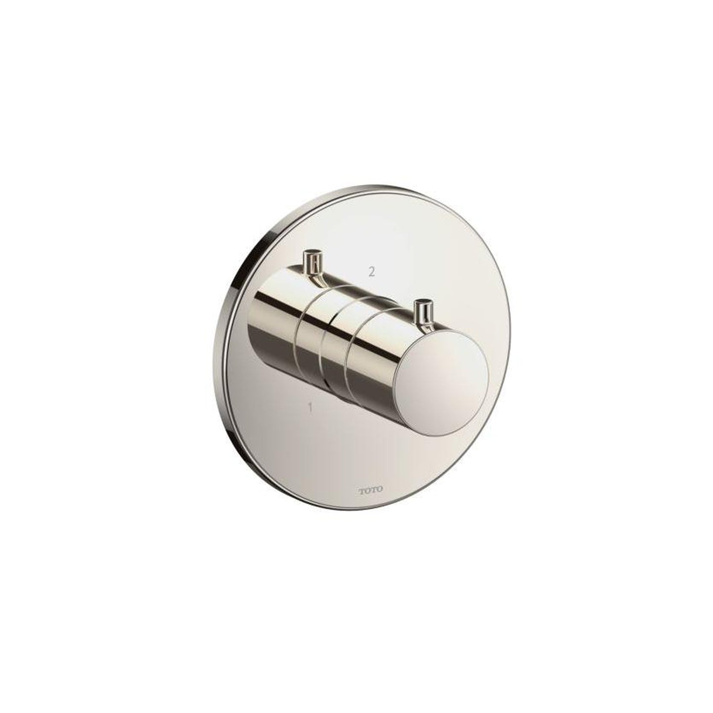 TOTO Polished Nickel Round 3-Way Diverter Trim Without Off