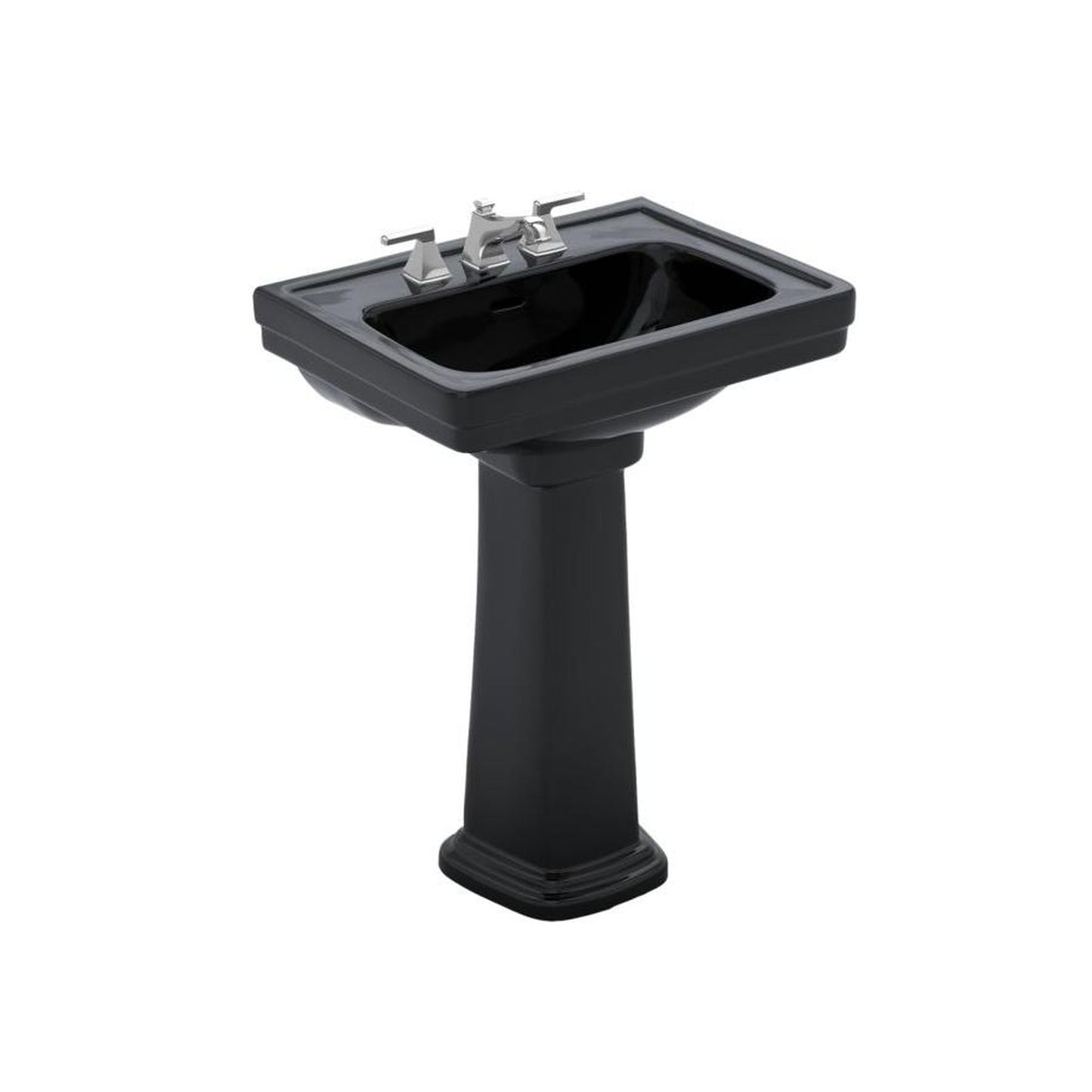 TOTO Promenade 4” Ctr 24” Lavatory and Ped Ebony