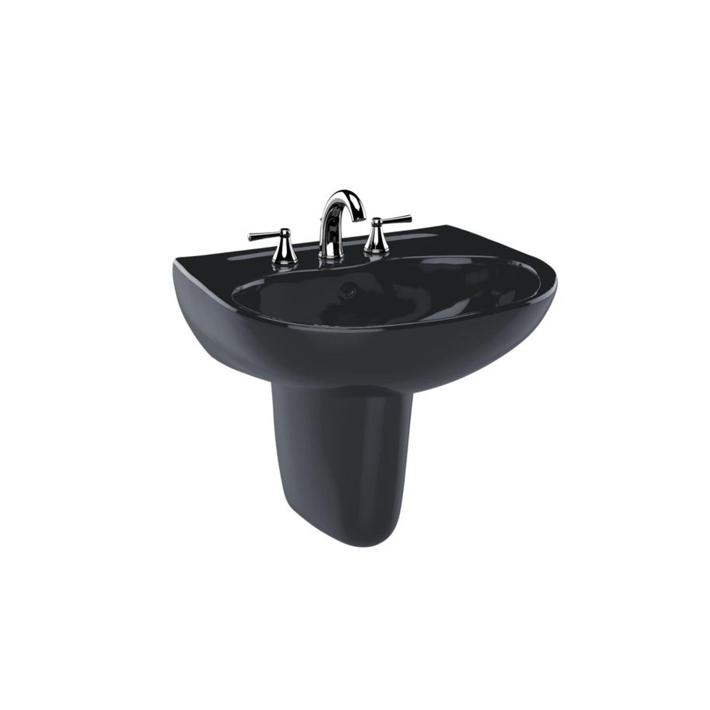 TOTO Supreme 1-Hole Lavatory and Shrd Ebony