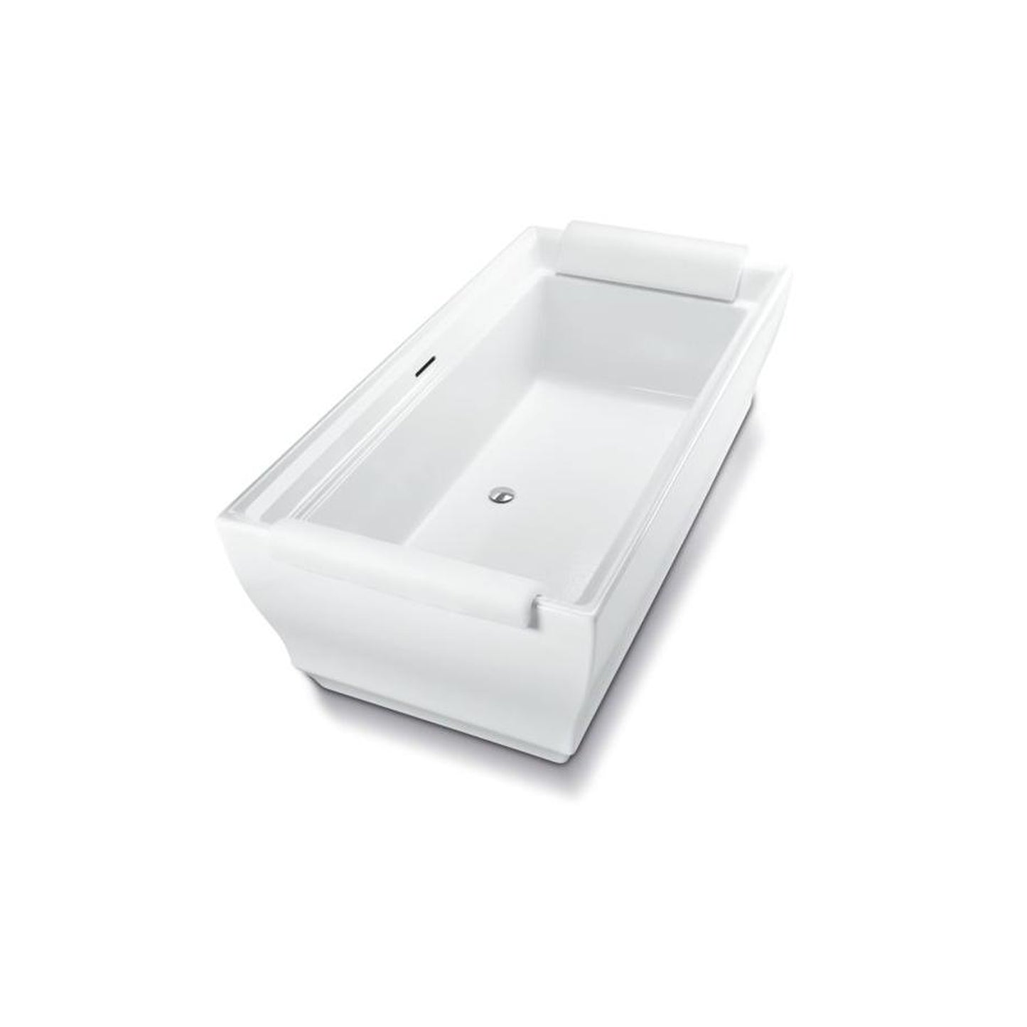 TOTO Aimes 72" Brushed Nickel Acrylic Freestanding Bathtub