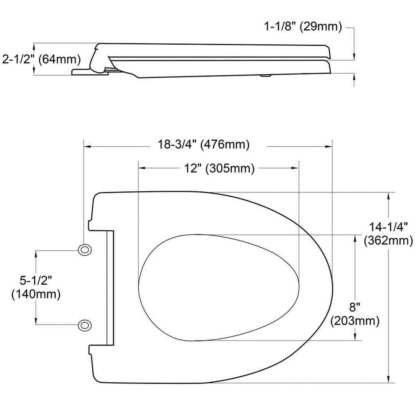 TOTO Cotton White Softclose Elongated Toilet Seat