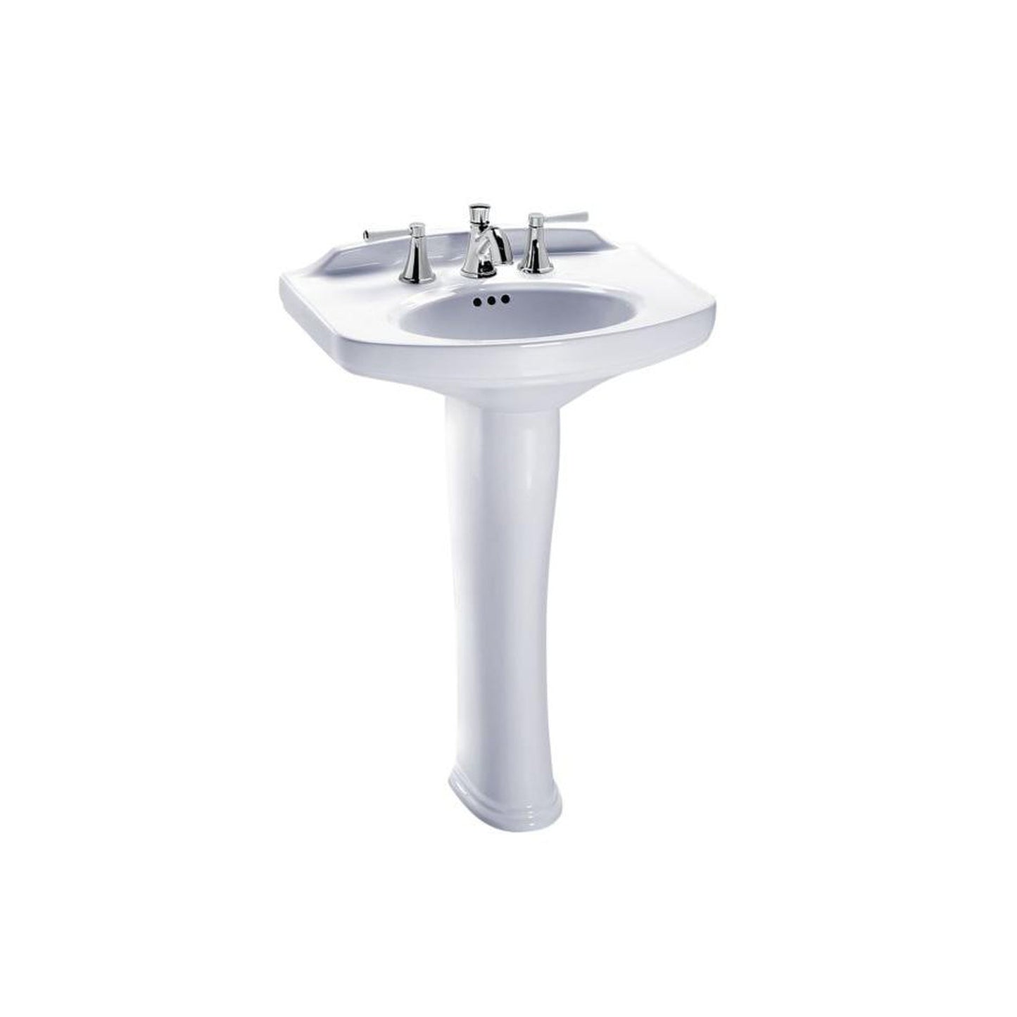 TOTO Dartmouth 4" Pedestal Lavatory Cotton