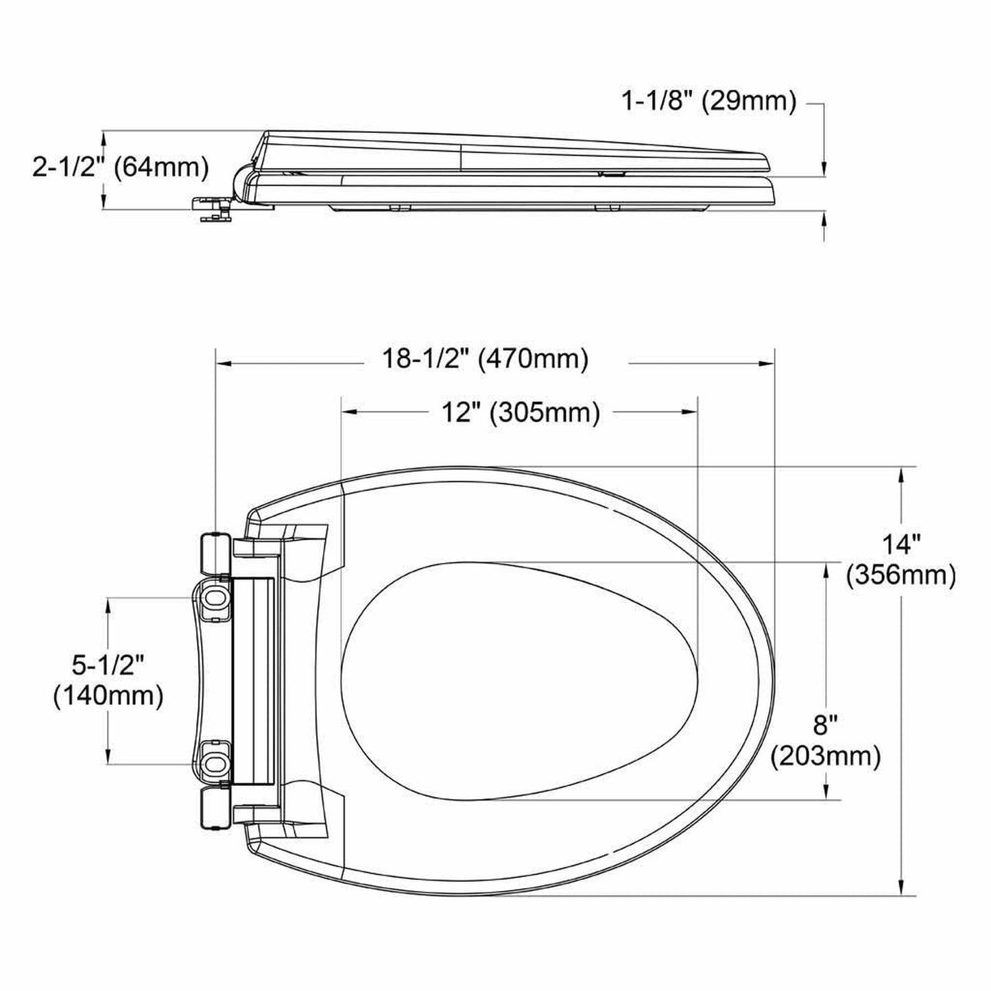 TOTO Guinevere Cotton White Softclose Elongated Toilet Seat