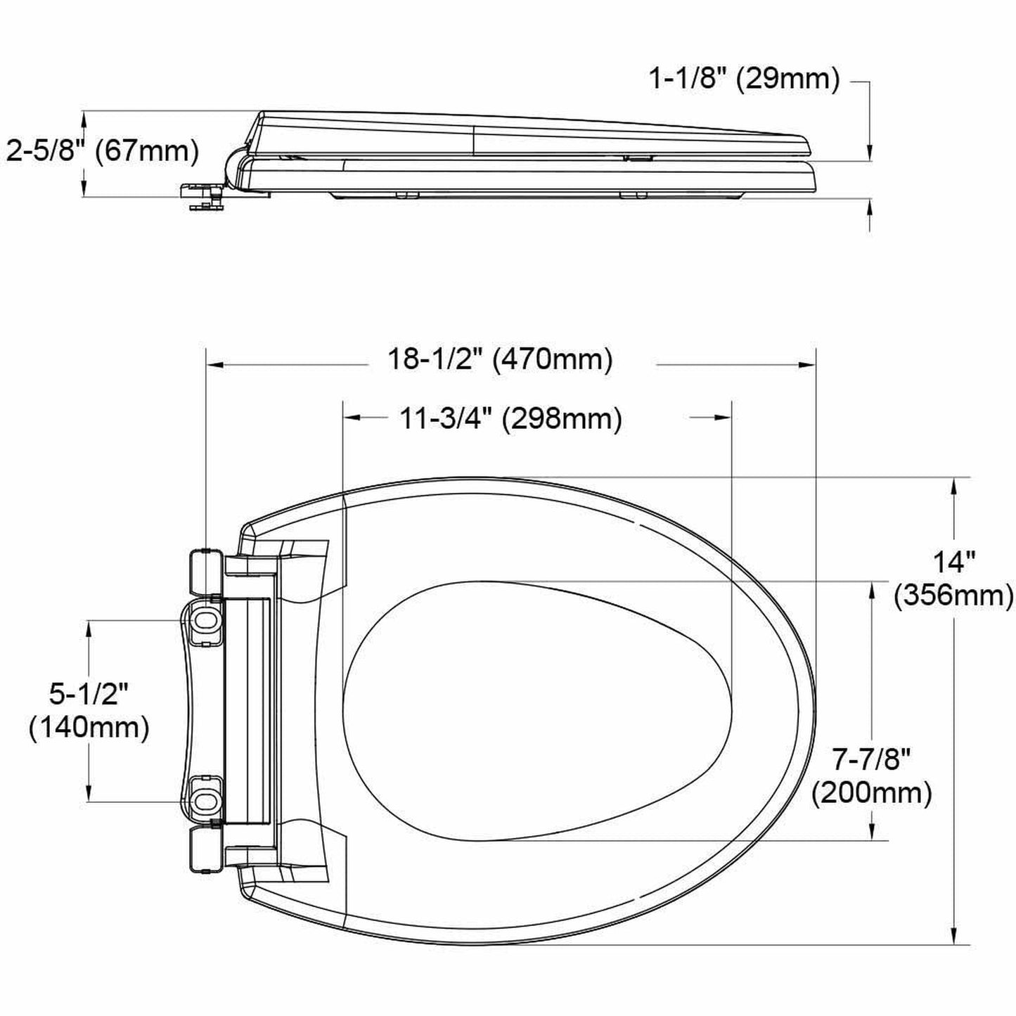 TOTO Traditional Cotton White Softclose Elongated Toilet Seat
