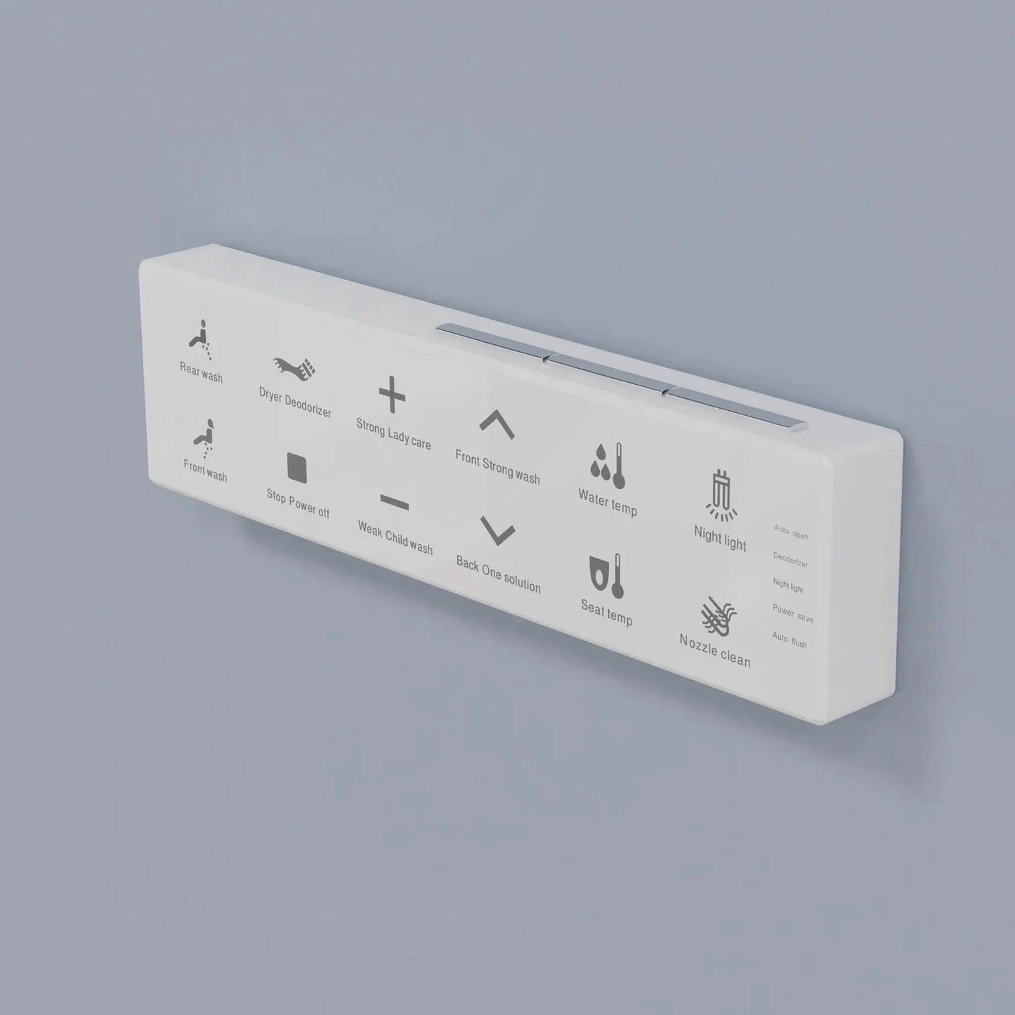 Trone Aquatina II White Elongated Electronic Luxury Toilet With Integrated Bidet