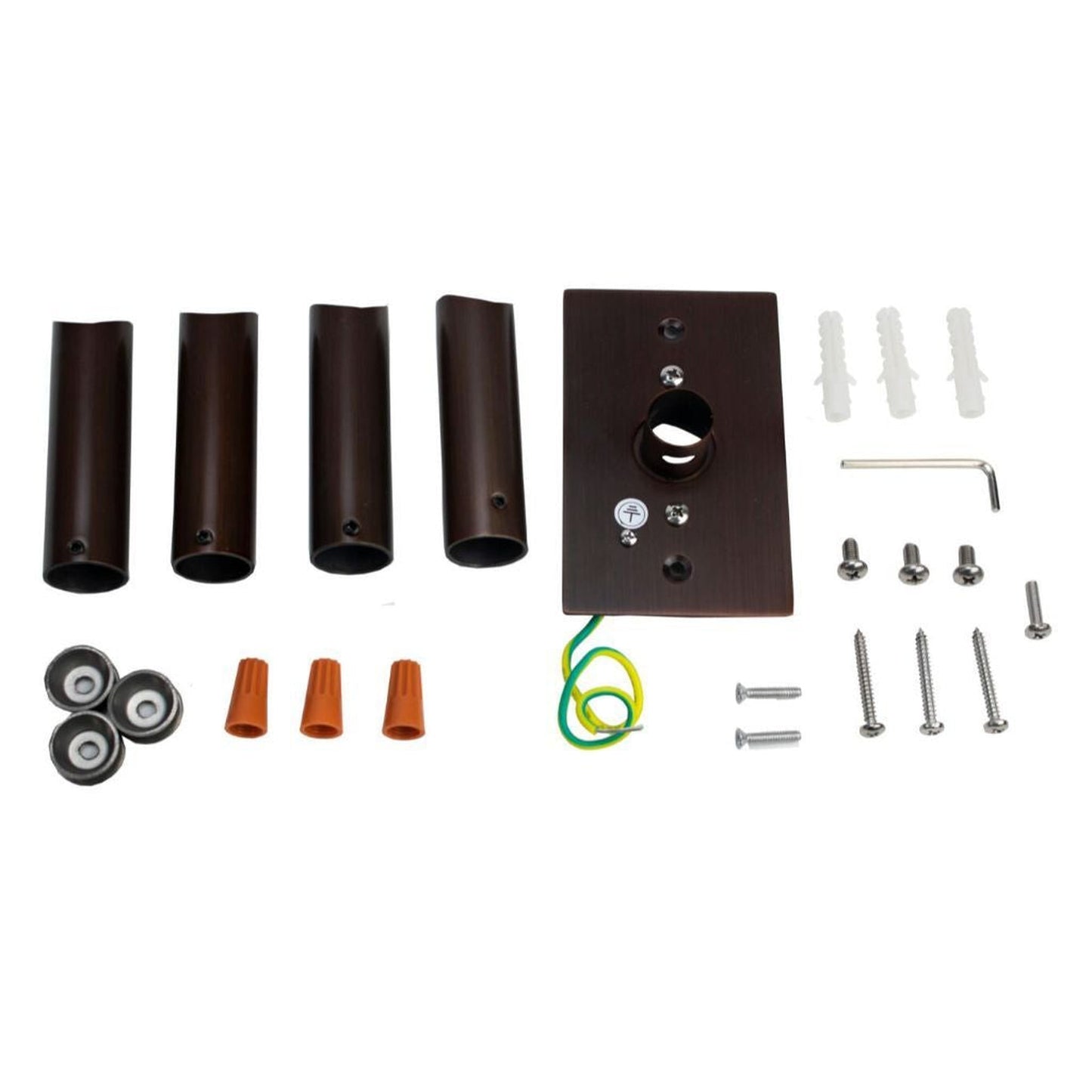 WarmlyYours Bellagio 20" x 47" Oil Rubbed Bronze Stainless Steel Wall-Mounted 20-Bar Hardwired Towel Warmer