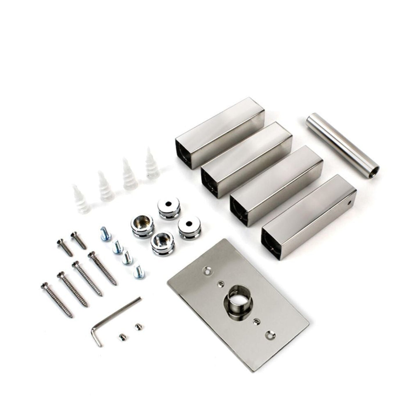 WarmlyYours Grande 10 21" x 34" Brushed Stainless Steel Wall-Mounted 10-Bar Hardwired Towel Warmer