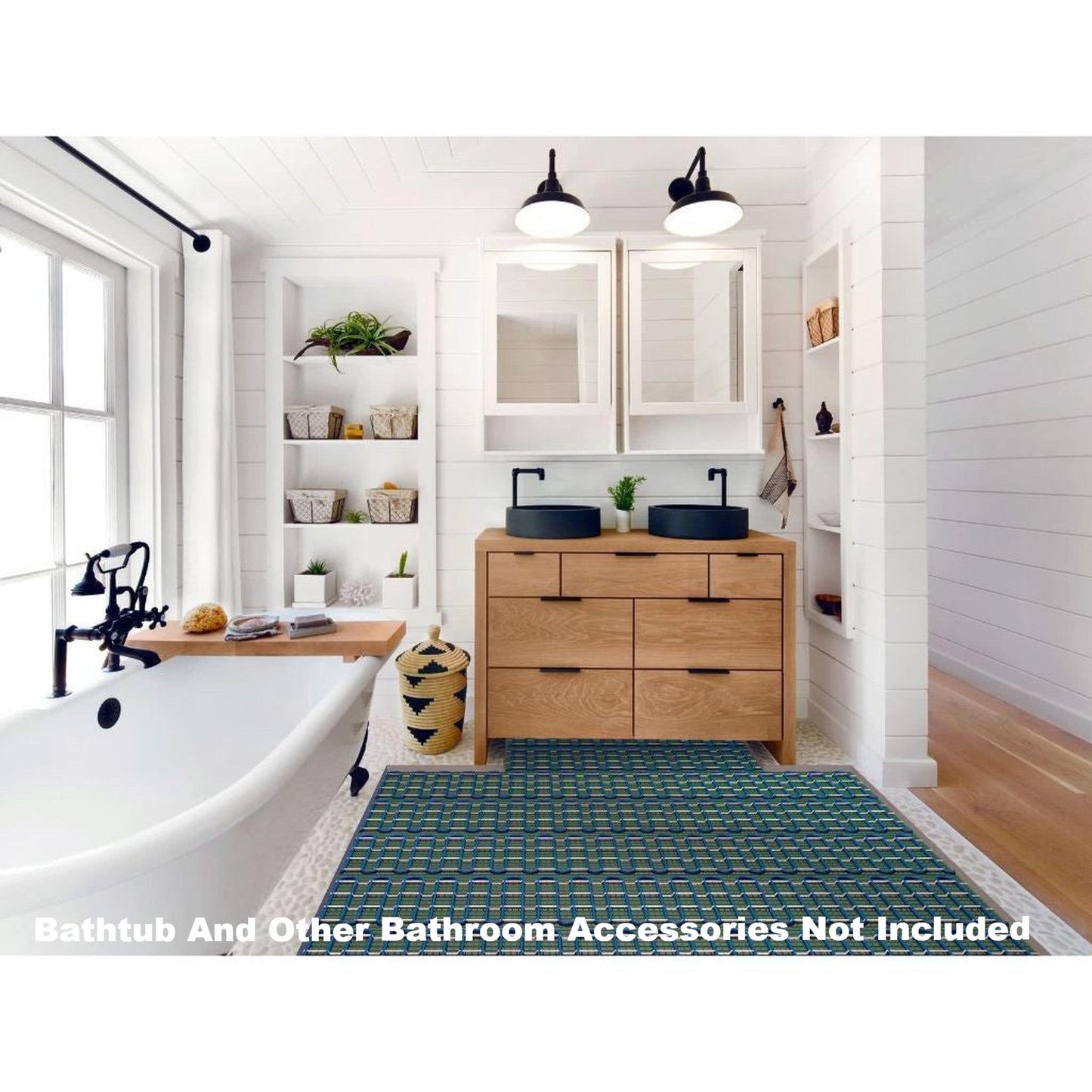 WarmlyYours TempZone Flex Roll 1.5′ x 6′ 120V Electric Radiant Floor Heating Kit With nSpire Touch Programmable Touchscreen Thermostat