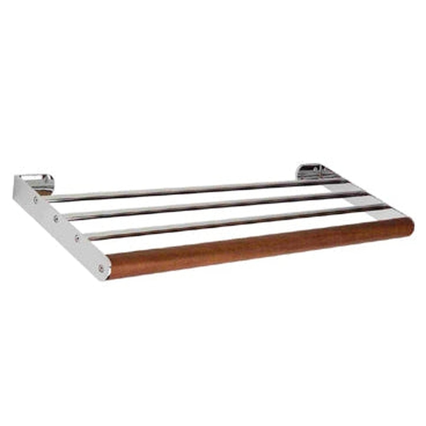 Whitehaus Antonio Miro AMAT06 Chrome/Ebony Wood Towel Shelf