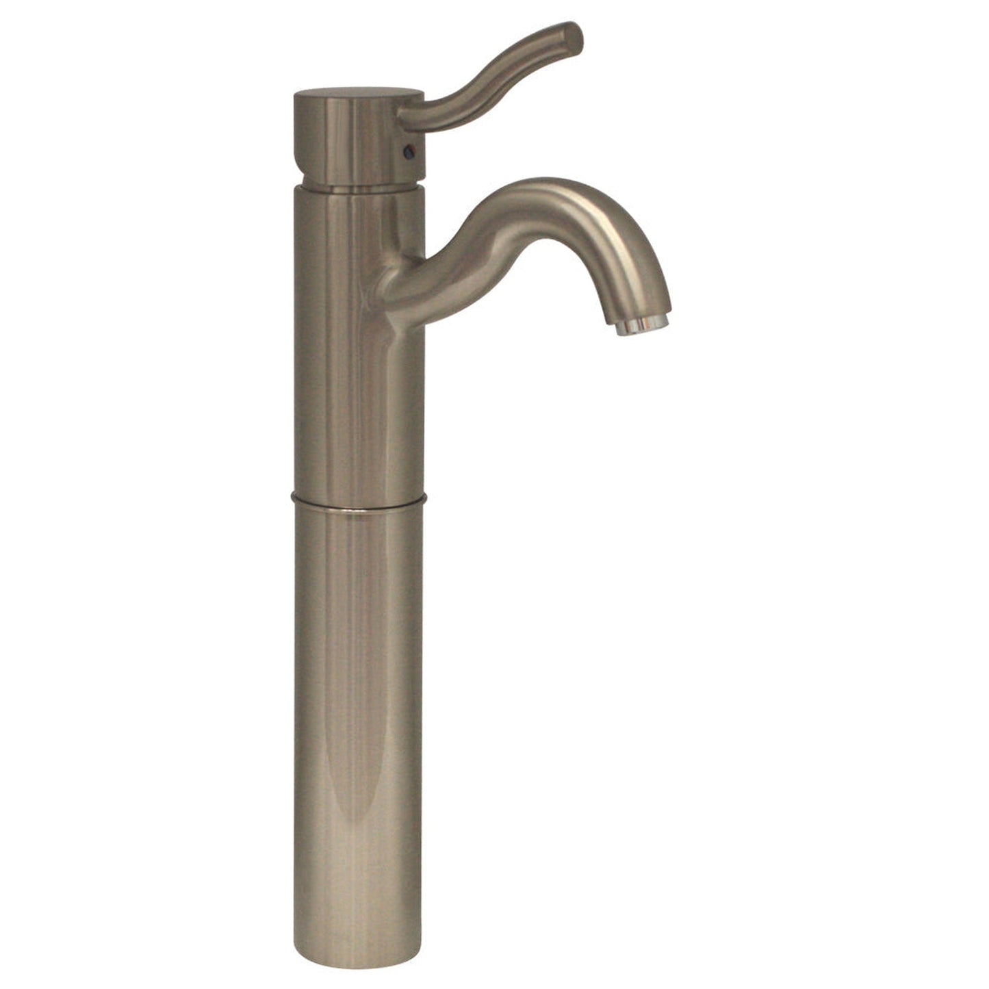 Whitehaus Venus 3-4444-BN Brushed Nickel Single Hole/Single Lever Elevated Lavatory Faucet