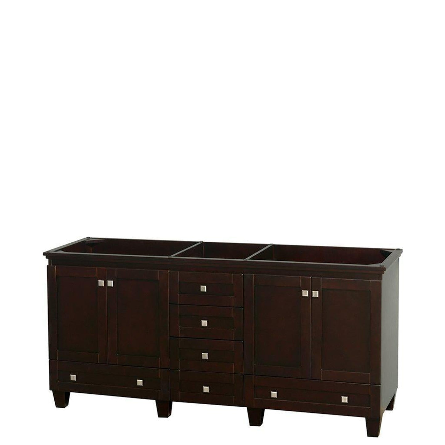 Wyndham Collection Acclaim 72" Double Bathroom Espresso Vanity