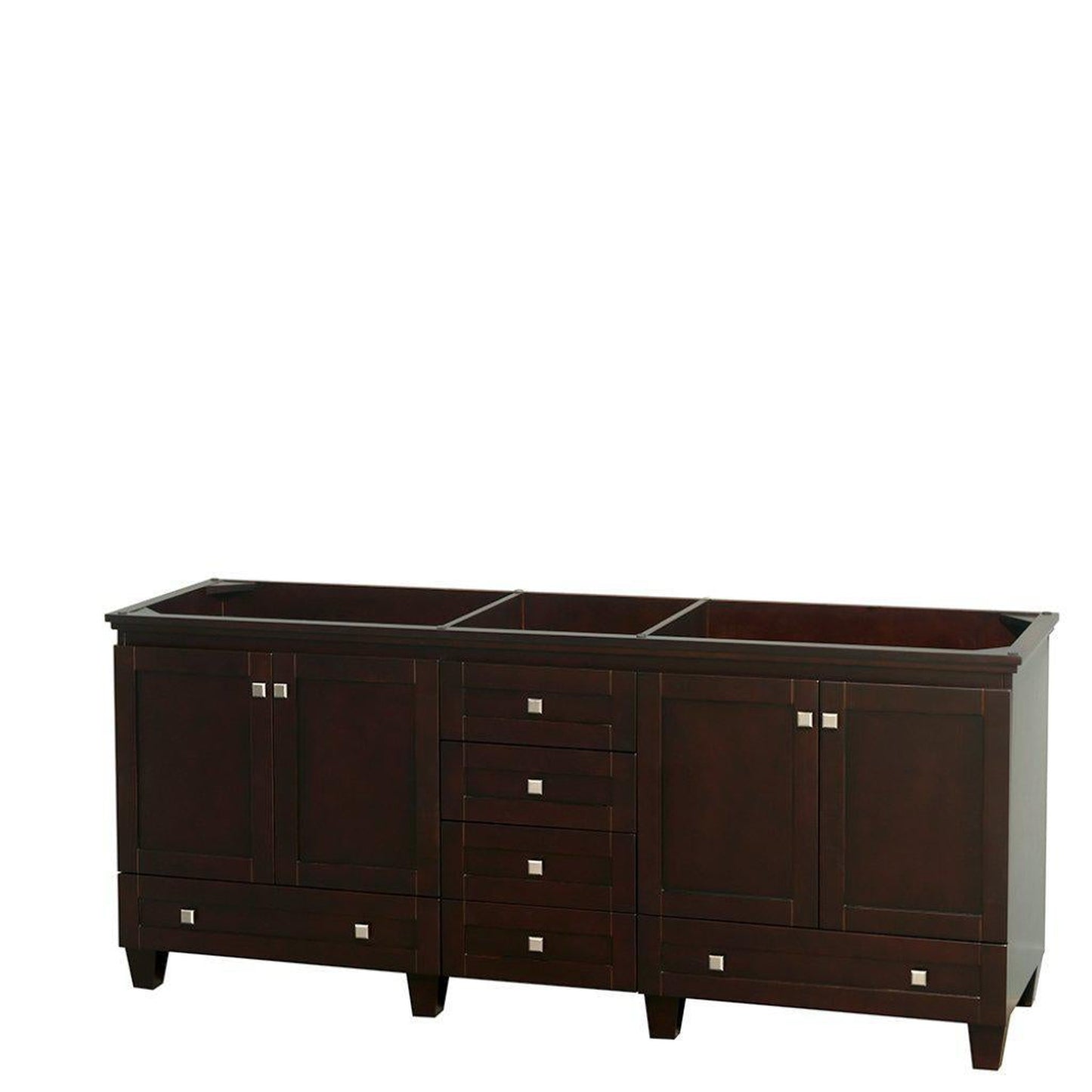 Wyndham Collection Acclaim 80" Double Bathroom Espresso Vanity