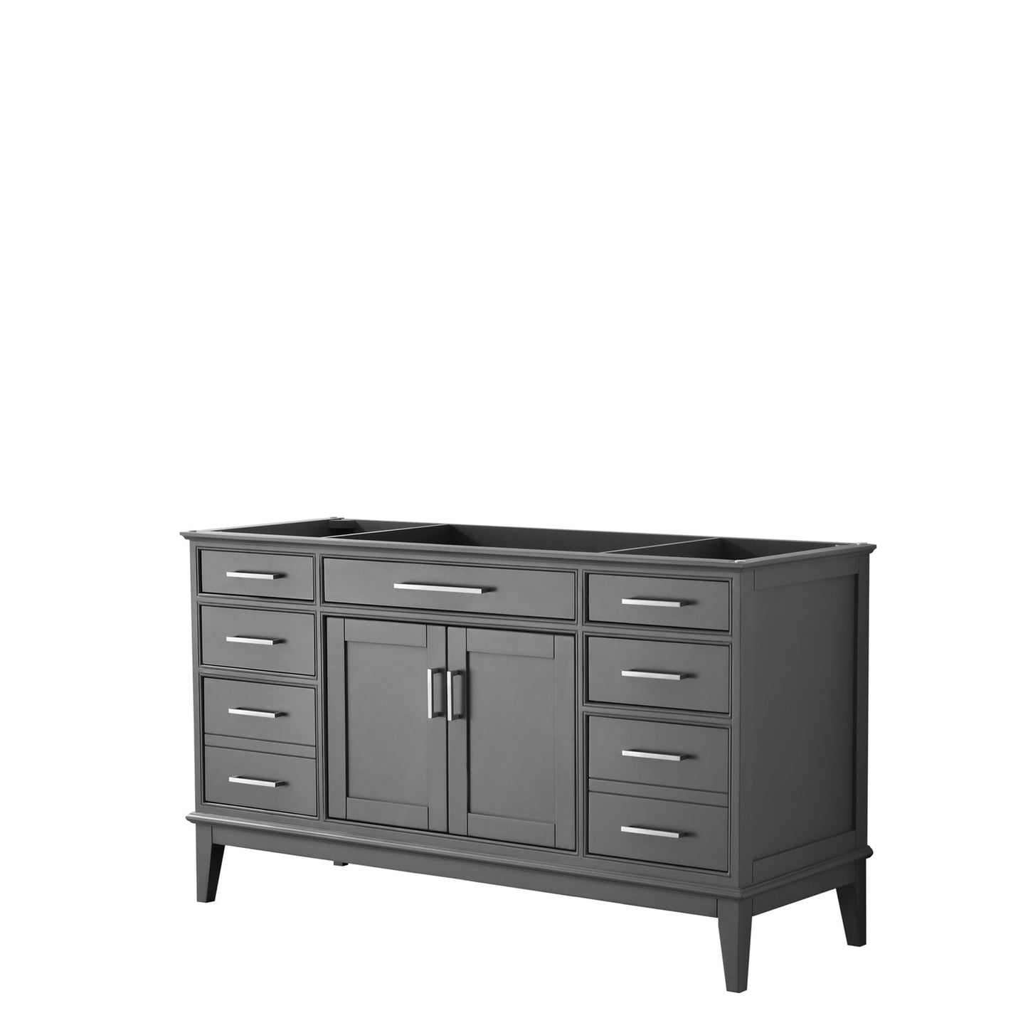 Wyndham Collection Margate 60" Single Bathroom Dark Gray Vanity