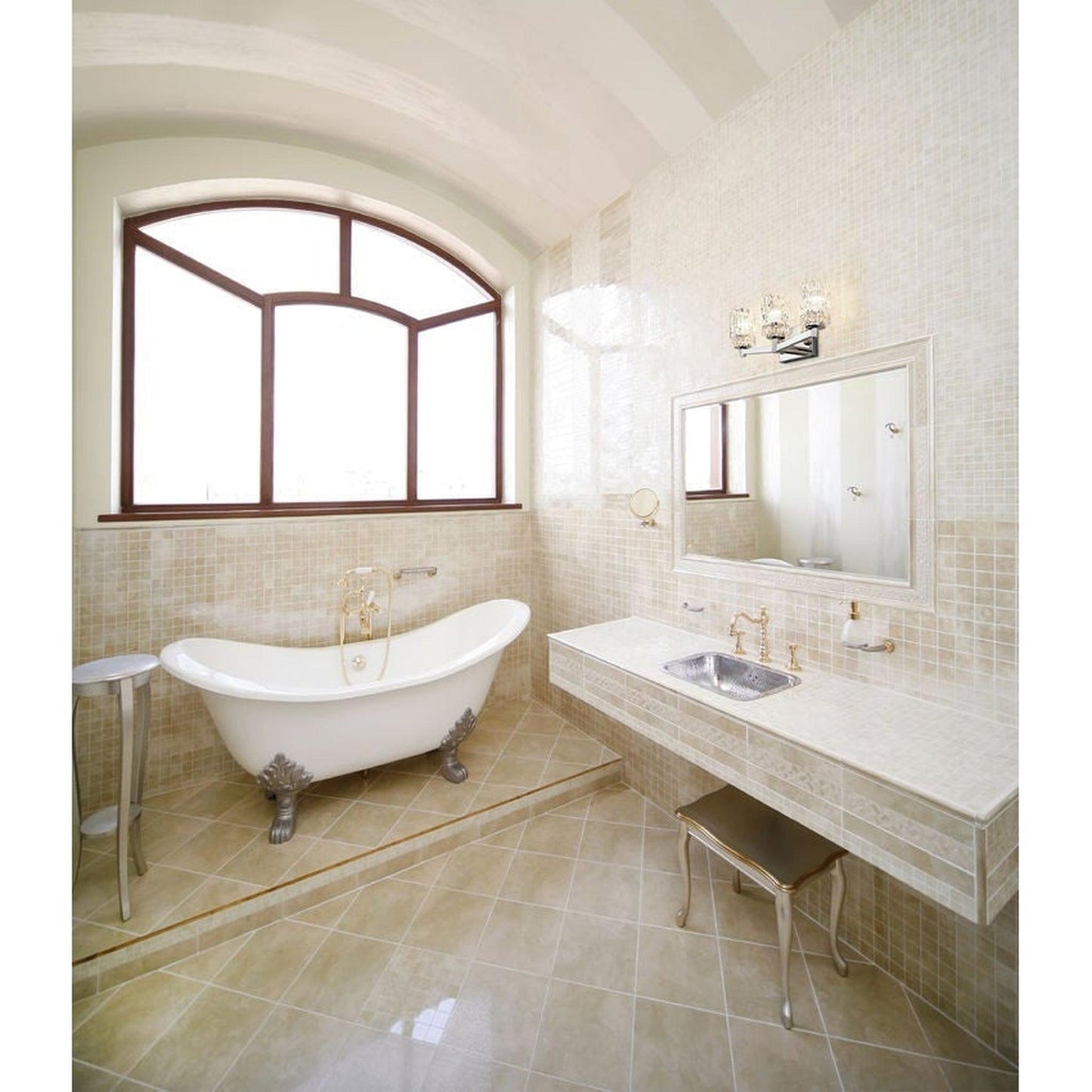 Z-Lite Aubrey 23" 3-Light Chrome Vanity Light With Clear Glass Shade