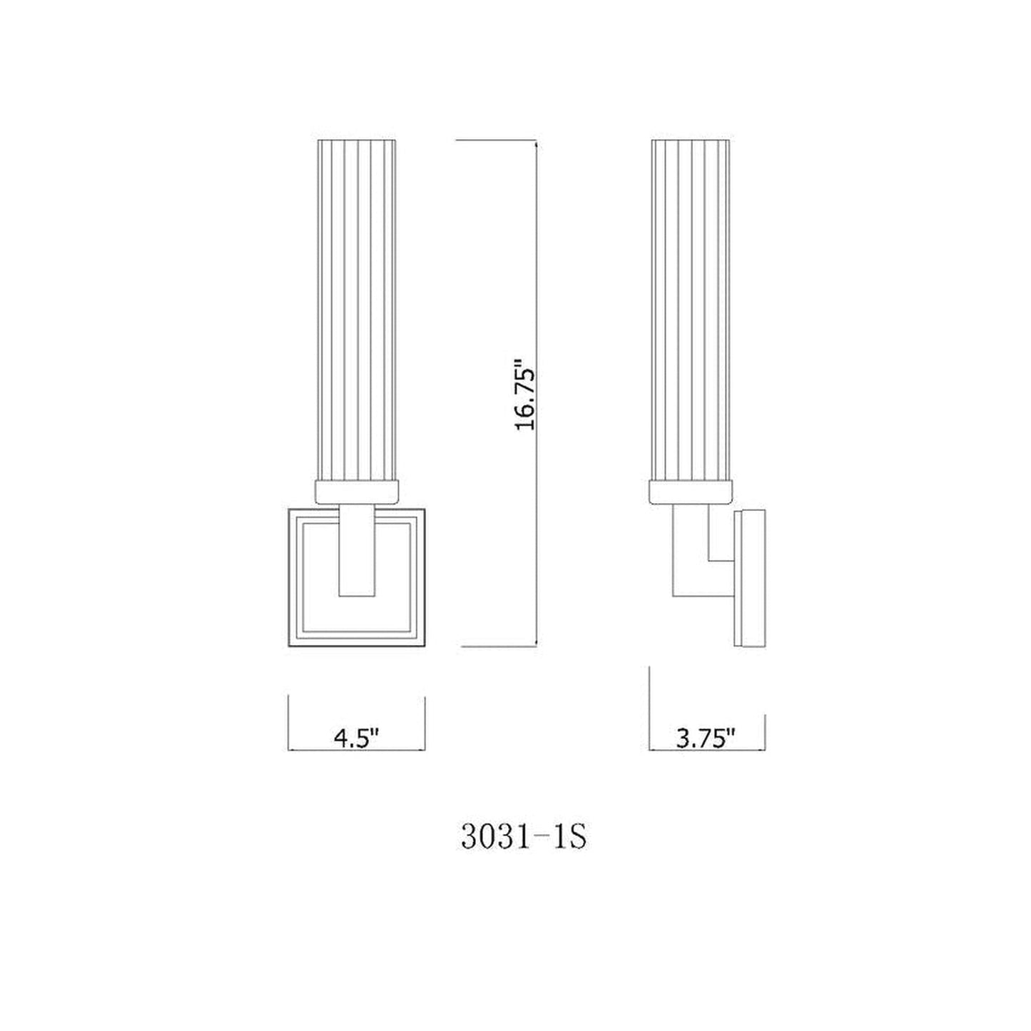 Z-Lite Beau 5" 1-Light Polished Nickel Wall Sconce With Clear Glass Shade