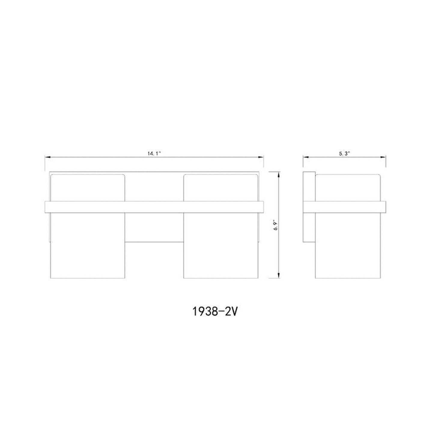 Z-Lite Bennington 14" 2-Light Chrome Vanity Light With Clear Glass Shade