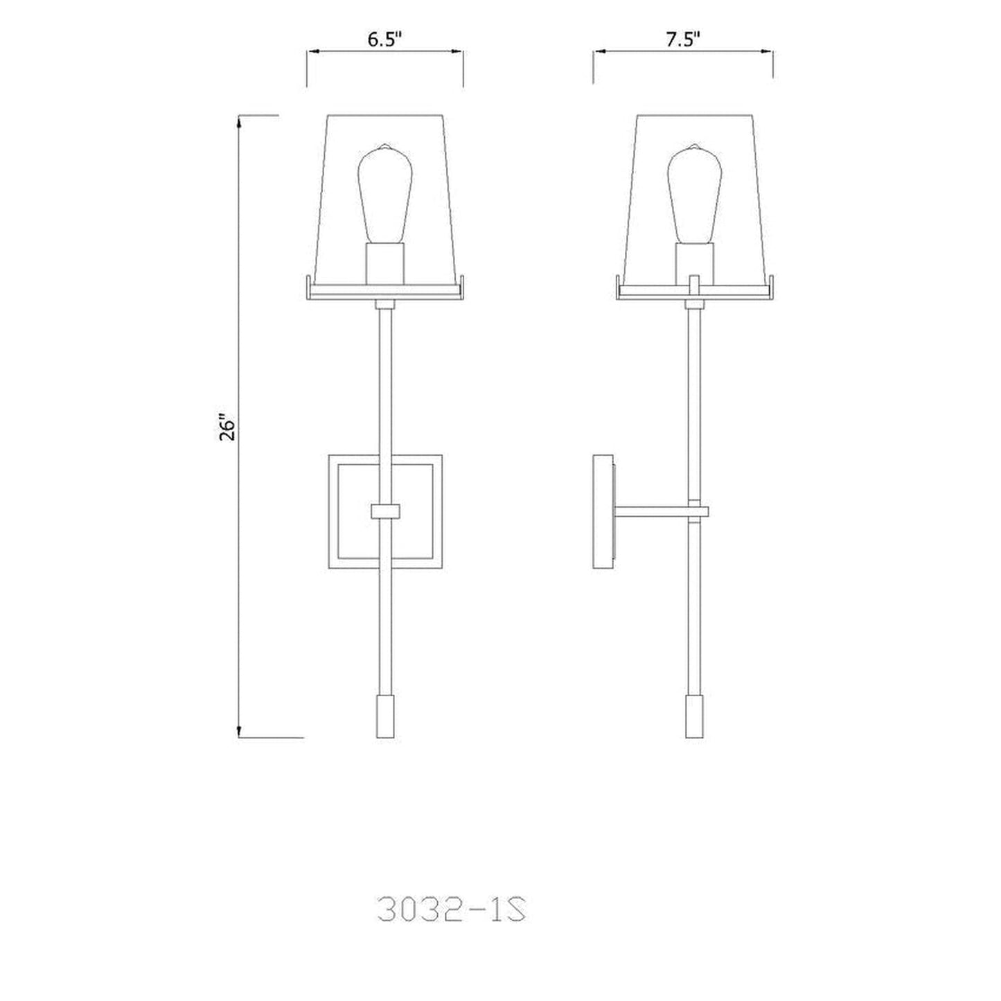 Z-Lite Callista 7" 1-Light Polished Nickel Wall Sconce With Clear Glass Shade