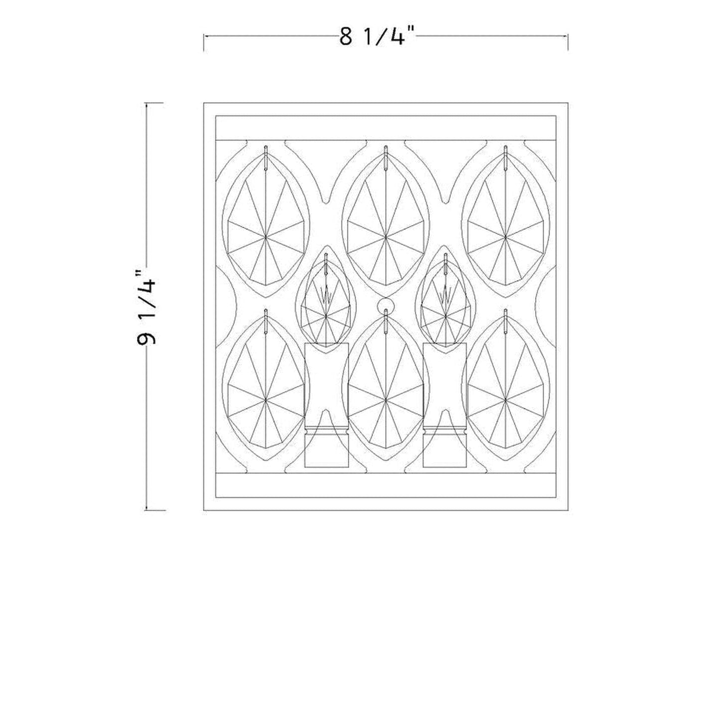 Z-Lite Dealey 9" 2-Light Matte Black Wall Sconce With Clear Crystal Shade